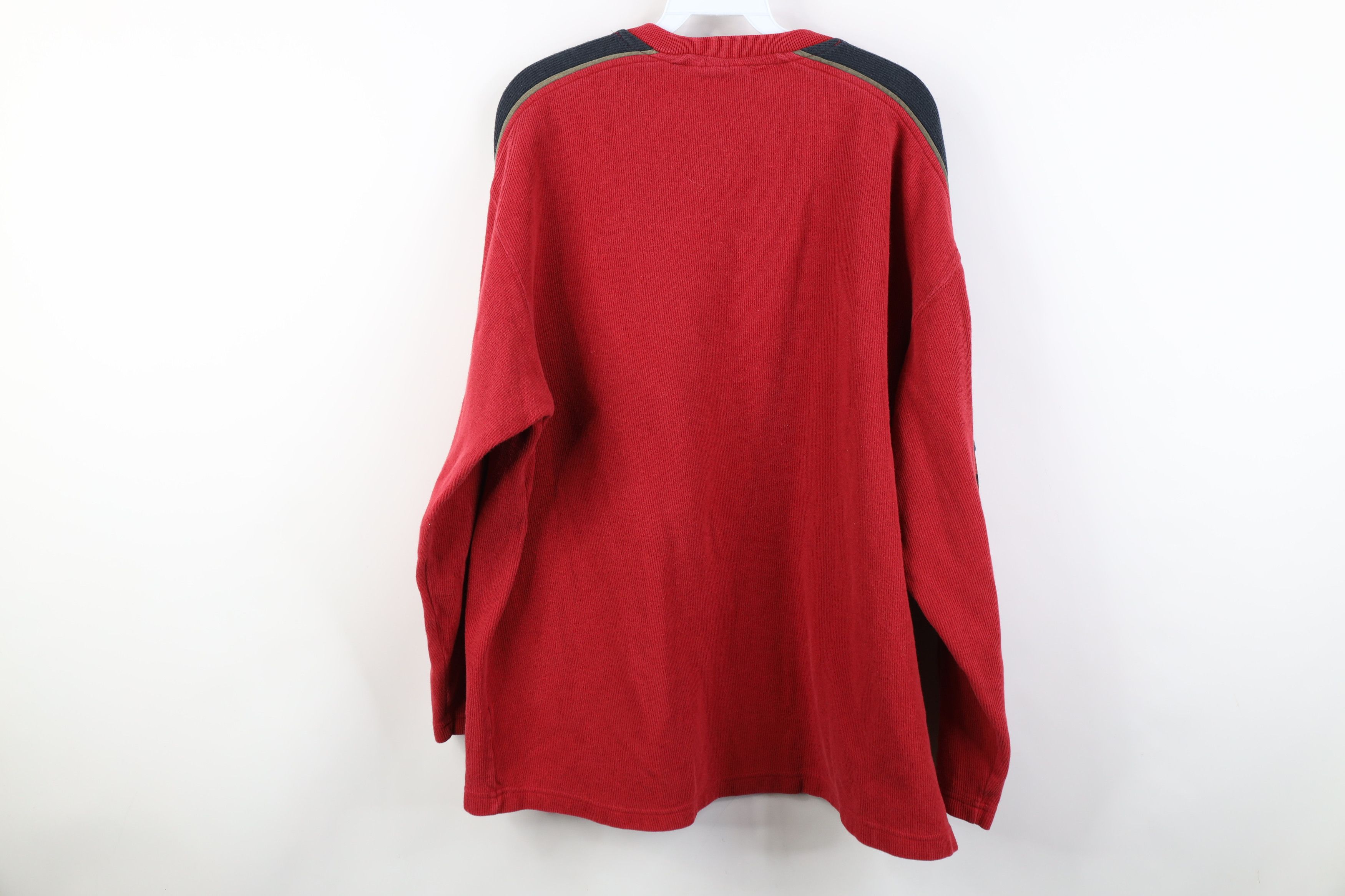 Vintage Vintage 90s Streetwear Heavy Ribbed Knit Long Sleeve T-Shirt Size US XL / EU 56 / 4 - 8 Thumbnail