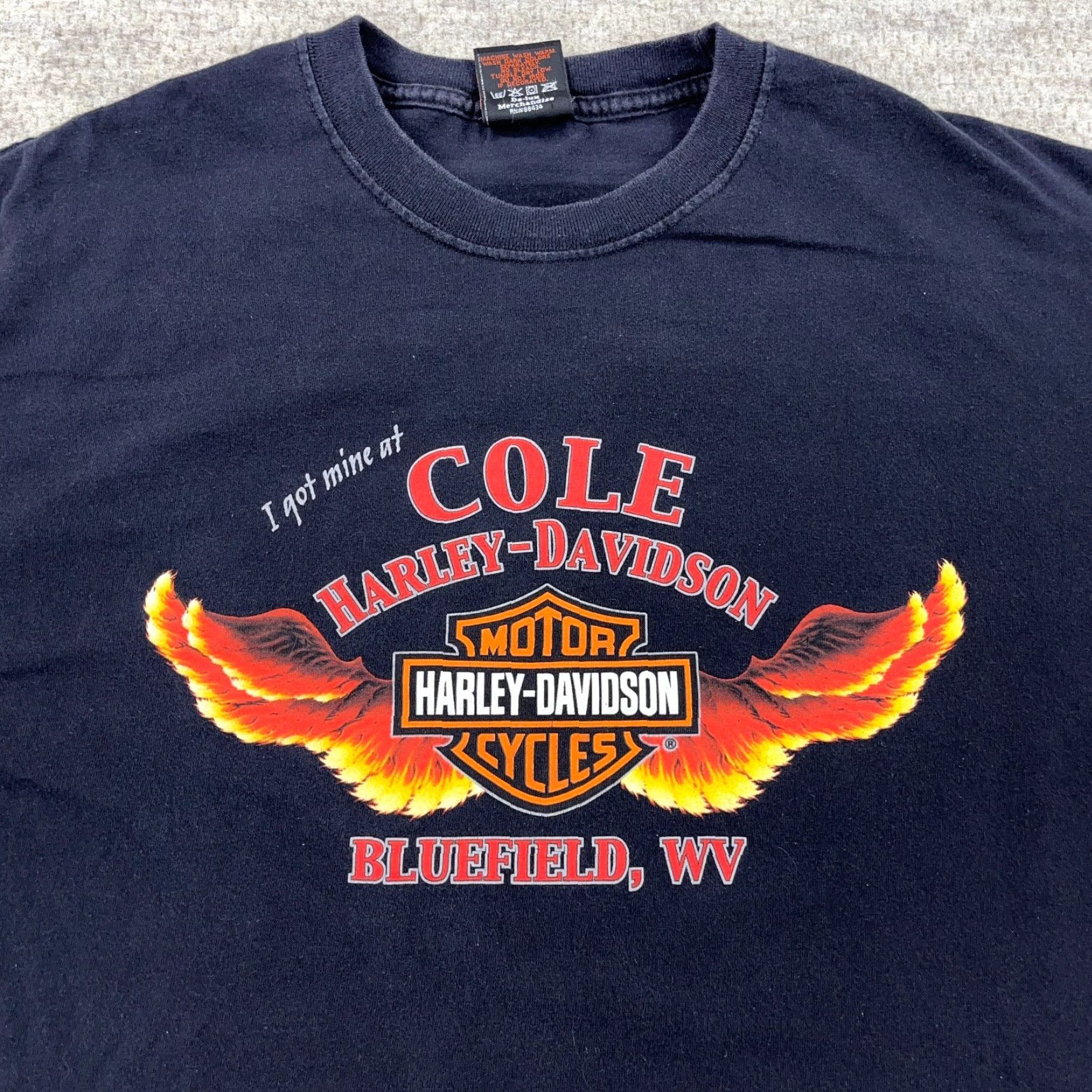 Harley Davidson VINTAGE Harley-Davidson Shirt Men XL Black Wings Shield Nature Eagle Biker B Shirt XL Black Harley-Davidson Men Vintage 80s Logo Retro USA Size US XL / EU 56 / 4 - 3 Thumbnail