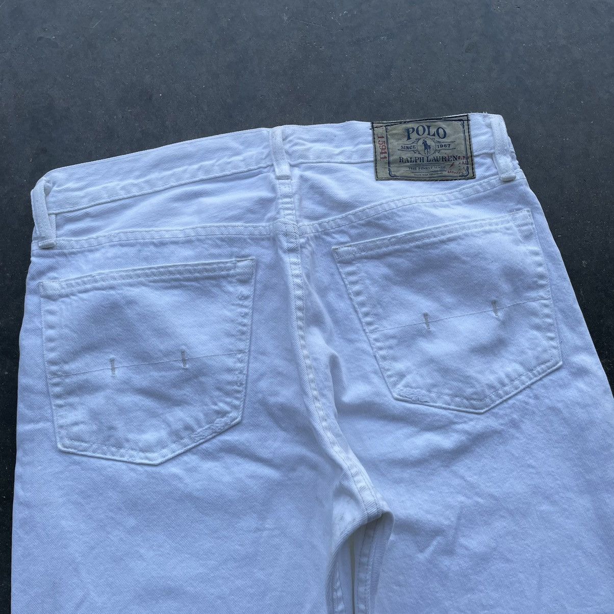Polo Ralph Lauren × Vintage Polo Ralph Lauren White Denim Pants Size US 34 / EU 50 - 4 Thumbnail