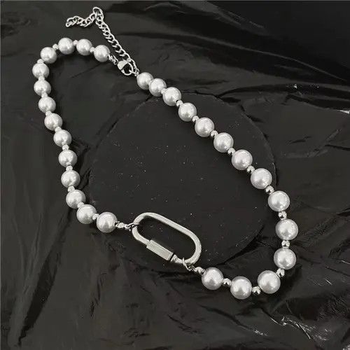 A$AP Rocky × Jewelry × Vintage Carabiner Pearl Stitch Necklace Size ONE SIZE - 2 Thumbnail