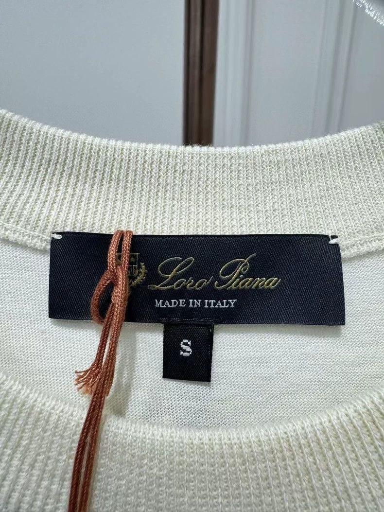Loro Piana LORO PIANA Classic beige short sleeves Size S / US 4 / IT 40 - 4 Thumbnail