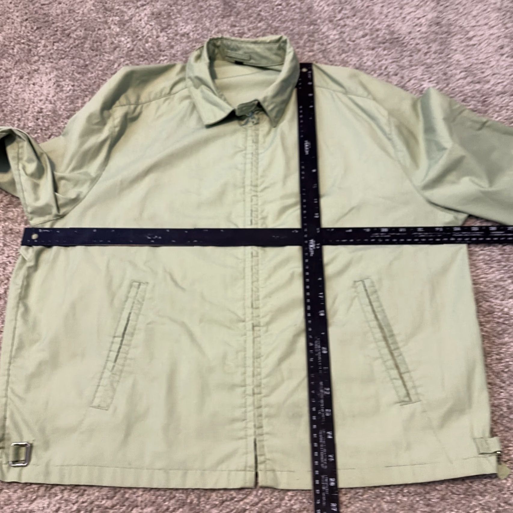 Vintage VINTAGE Sir Jac Light Green Full Zip Field Jacket Mens 46 Regular Cotton Blend Size 46 L-XL Green Field Jacket 60s Size US S / EU 44-46 / 1 - 4 Thumbnail