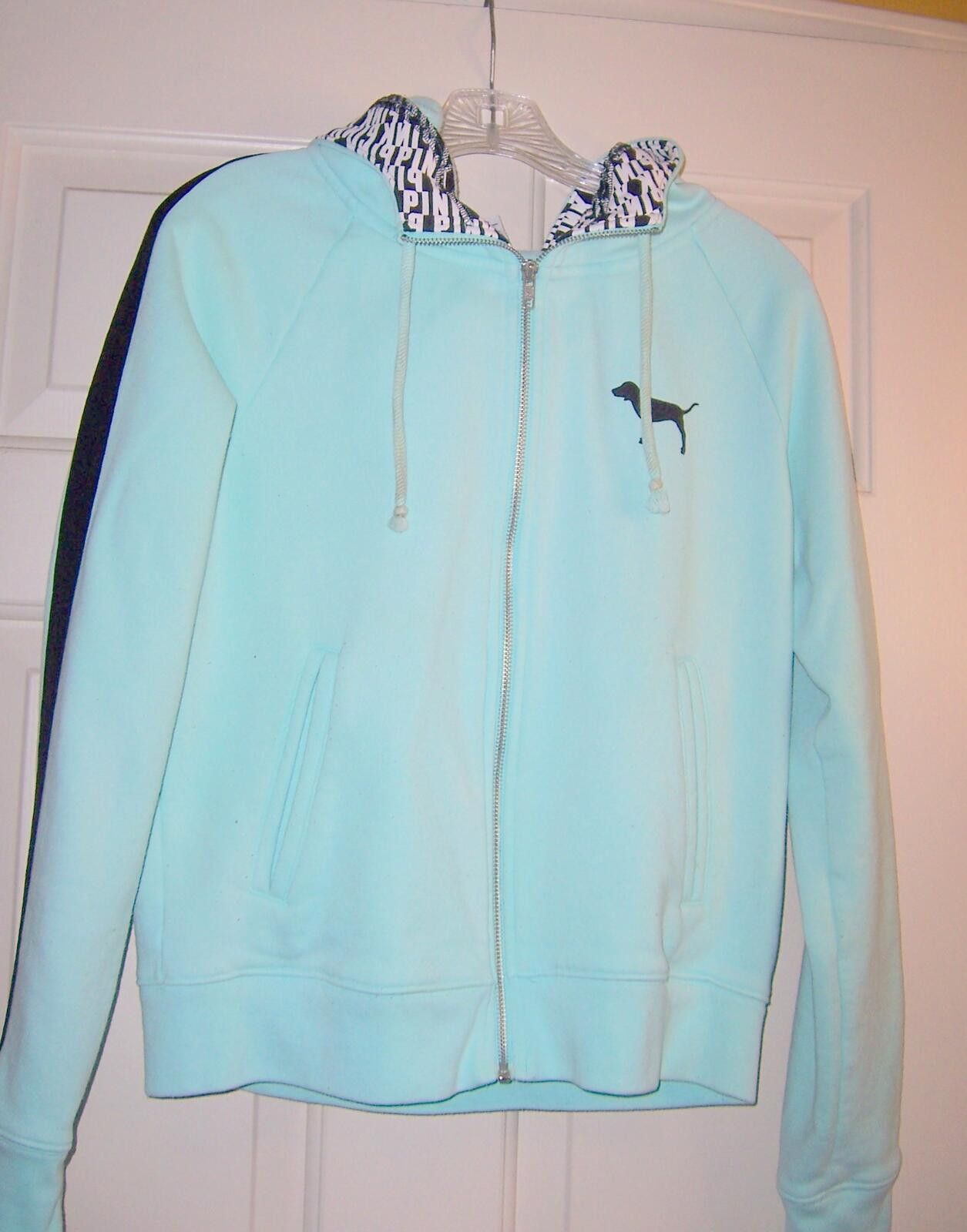 Pink Vintage Victoria's Secret PINK Full-Zip Hoodie-Mint Green- M Size M / US 6-8 / IT 42-44 - 1 Thumbnail