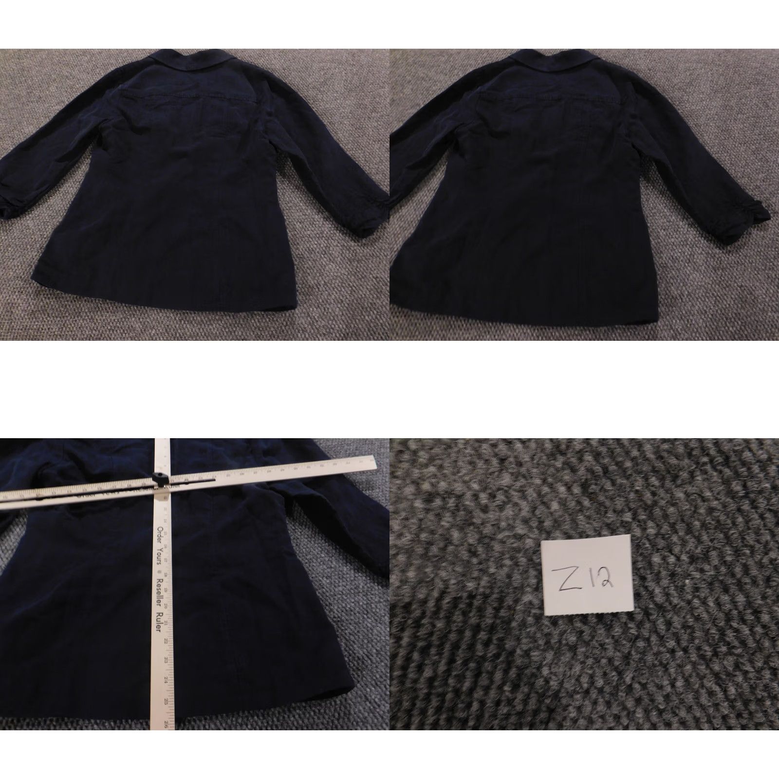Soft Surroundings Soft Surroundings Jacket Womens Blue Small Button Linen Blazer Knit Fabric Casual Fall Winter Regular Size S Clothing Adults Womens Size S / US 4 / IT 40 - 8 Thumbnail