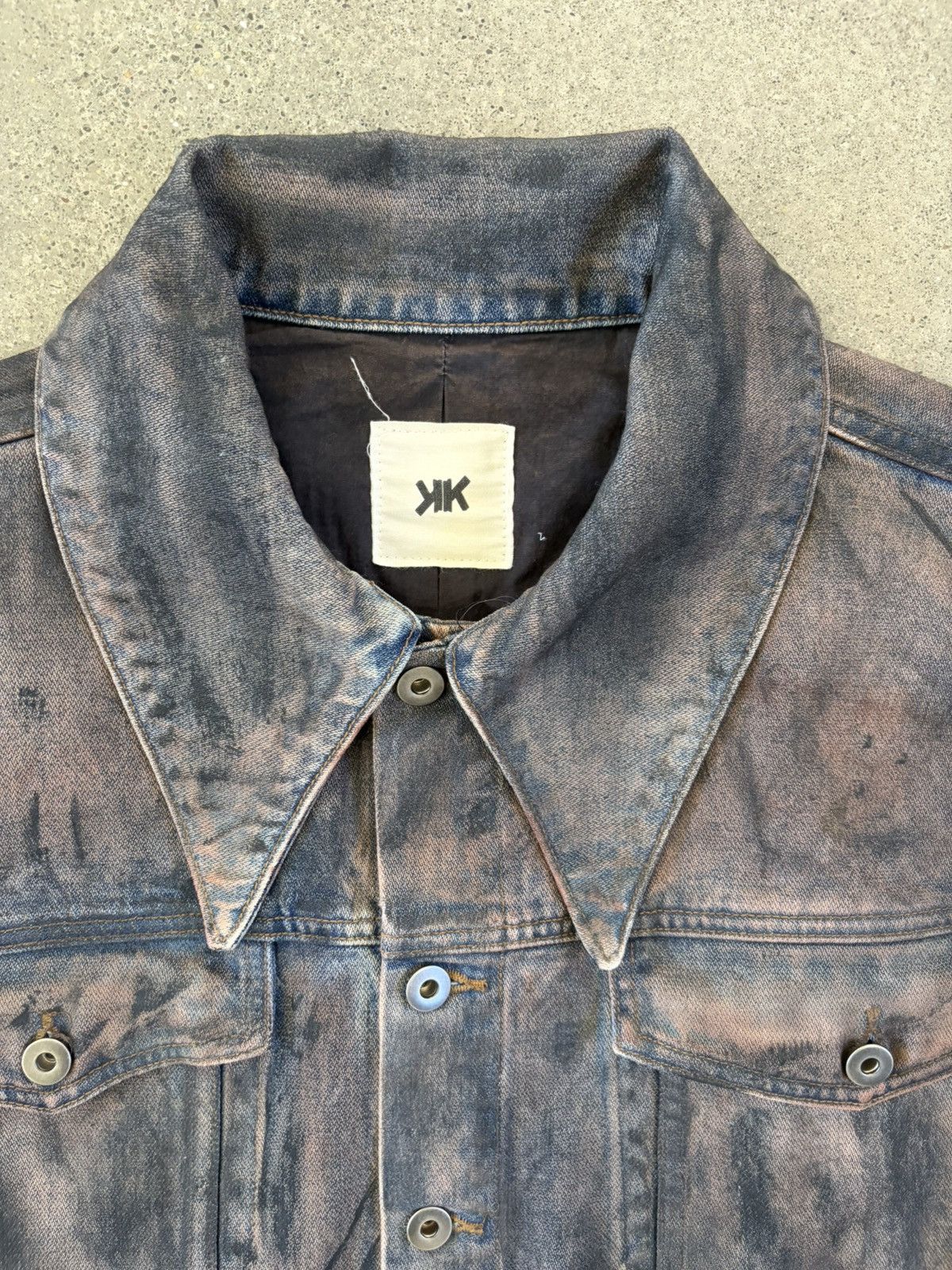K-Two Studios K-Two Waxed Indigo Denim Jacket Size US M / EU 48-50 / 2 - 3 Thumbnail