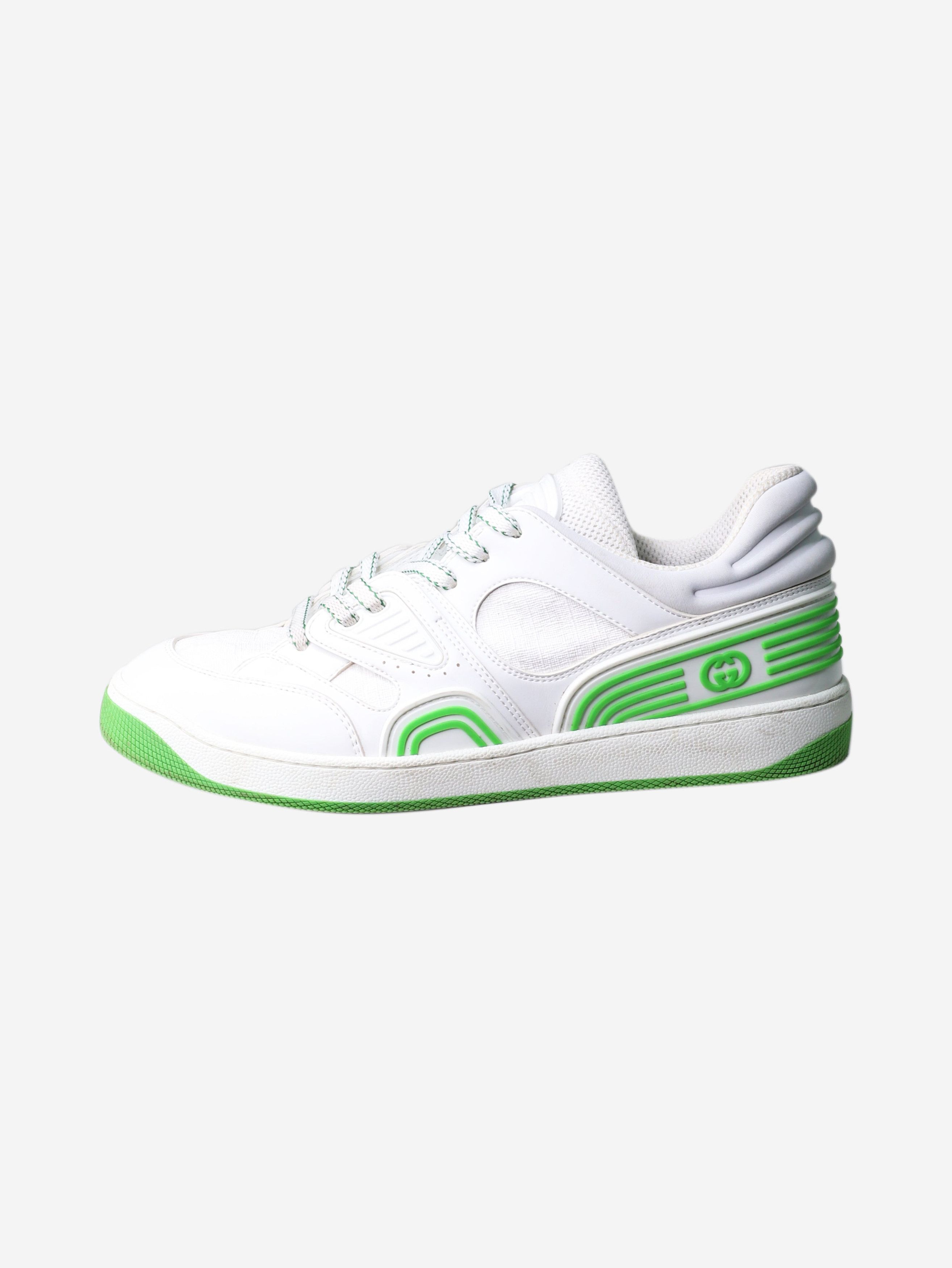 image of Gucci White Basket Low-Top Trainers - Size Eu 39 Shoes, Women's