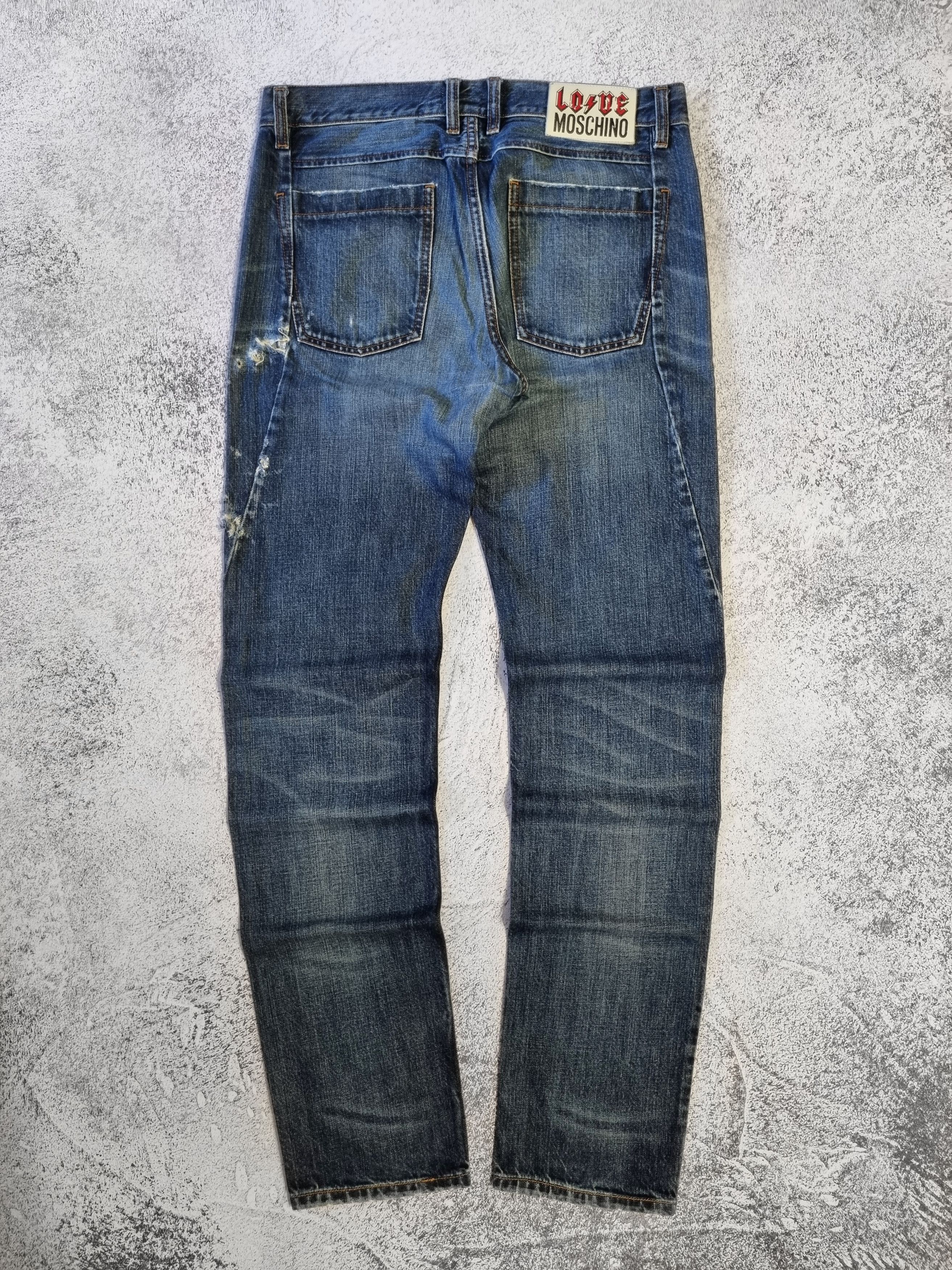 Moschino × Vintage Love Moschino Distressed Jeans Size US 32 / EU 48 - 8 Thumbnail