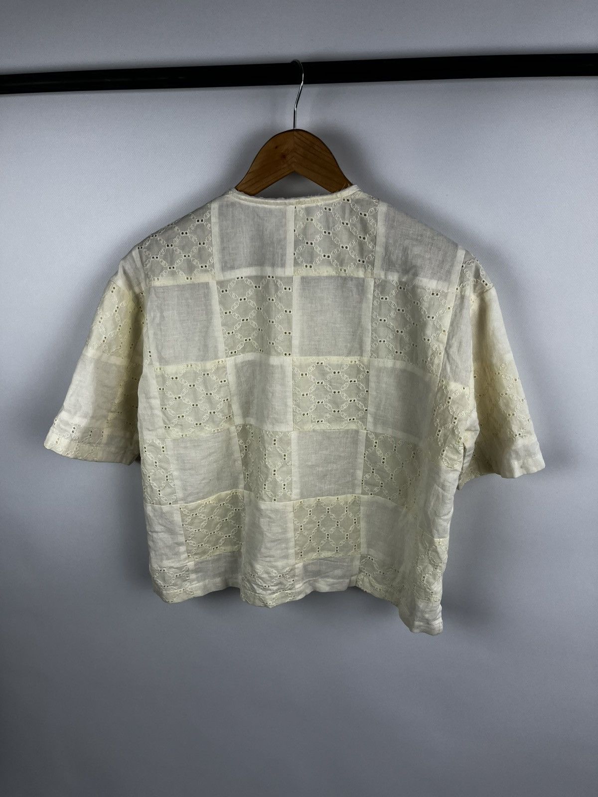 Other Sideline Womens Stella Shirt Buttermilk Patchwork Size S / US 4 / IT 40 - 7 Thumbnail