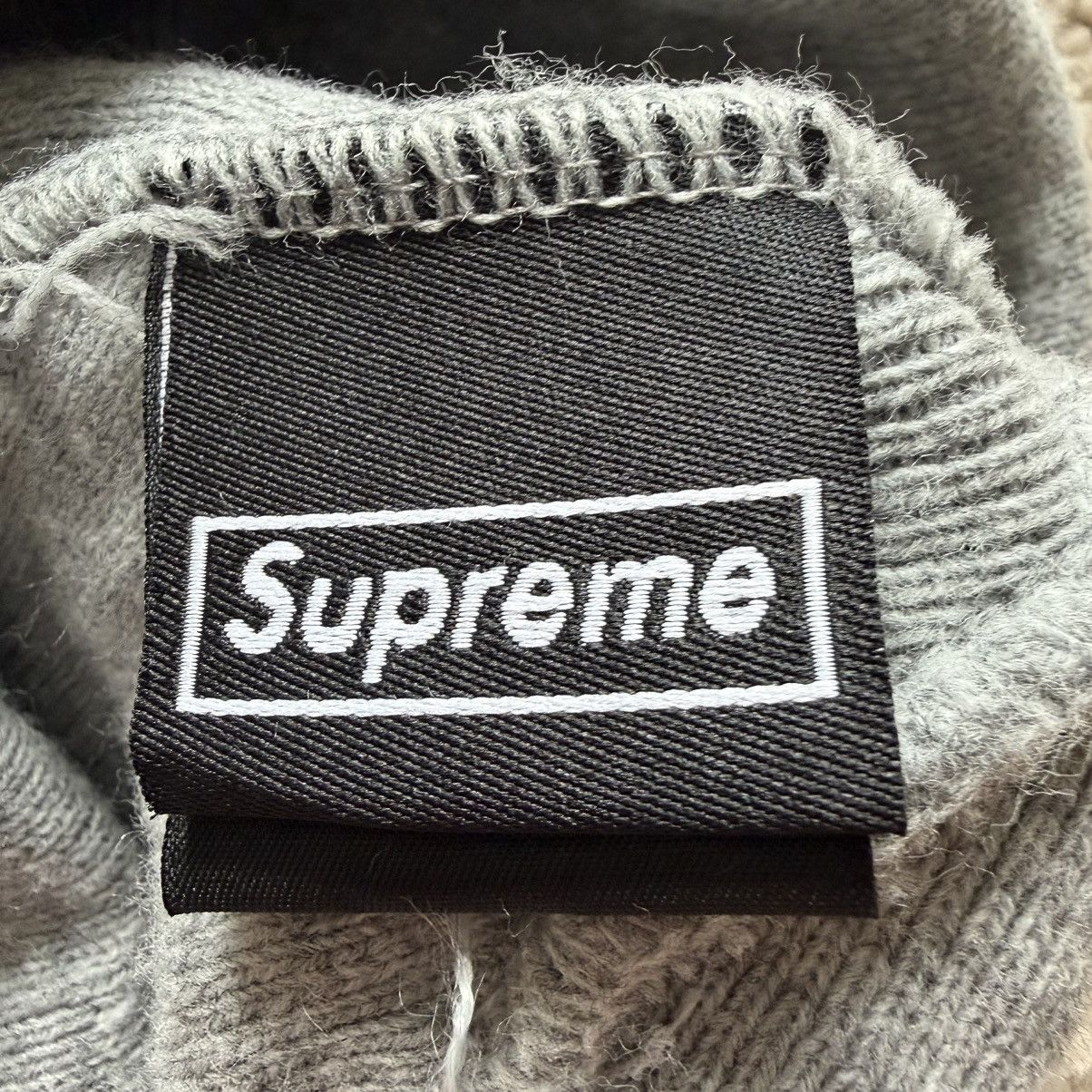 New Era × Supreme Supreme x New Era Box Logo Beanie - Grey Size ONE SIZE - 5 Thumbnail