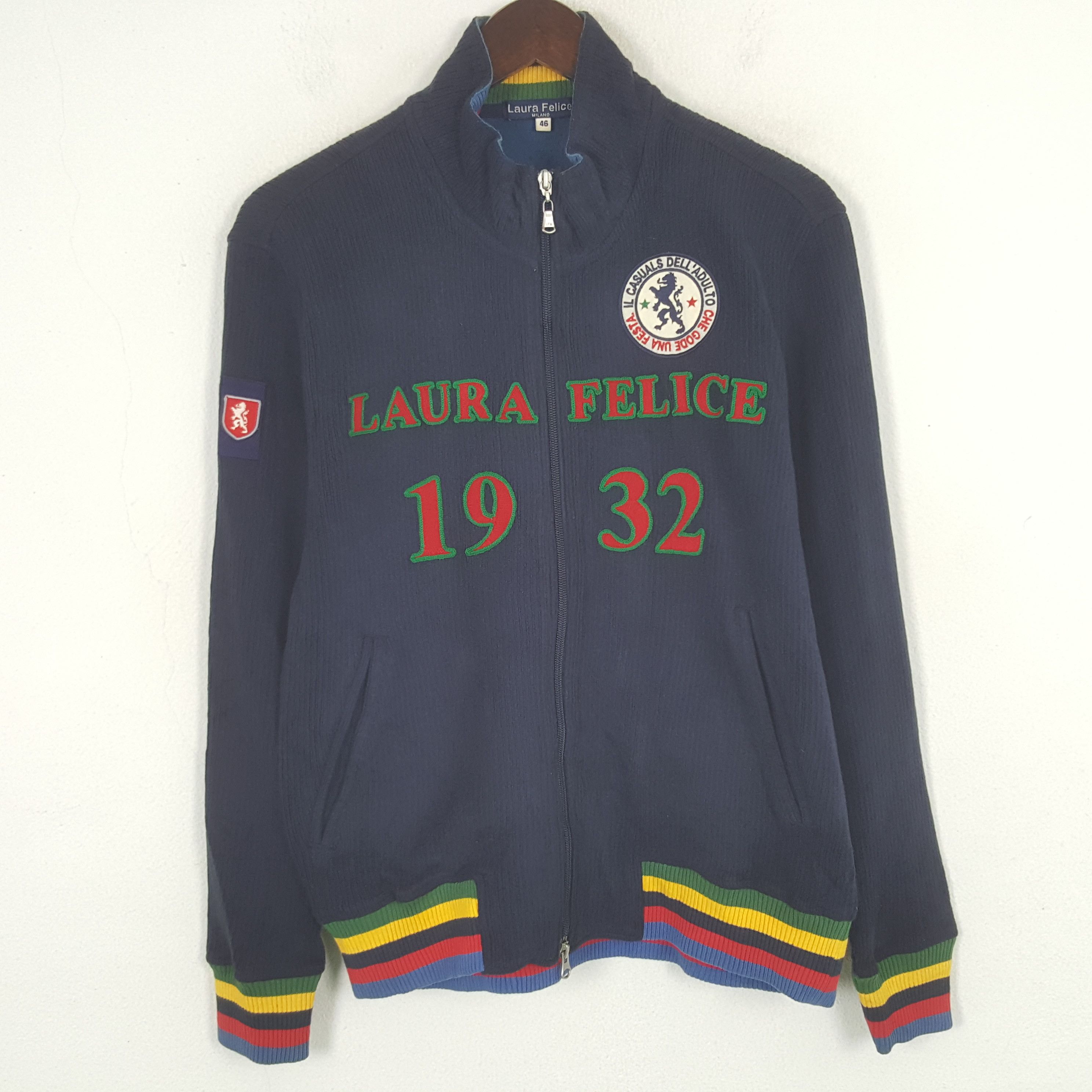 Japanese Brand × Vintage Vintage Laura Felice 1932 Zipper Sweatshirt Size US S / EU 44-46 / 1 - 1 Thumbnail