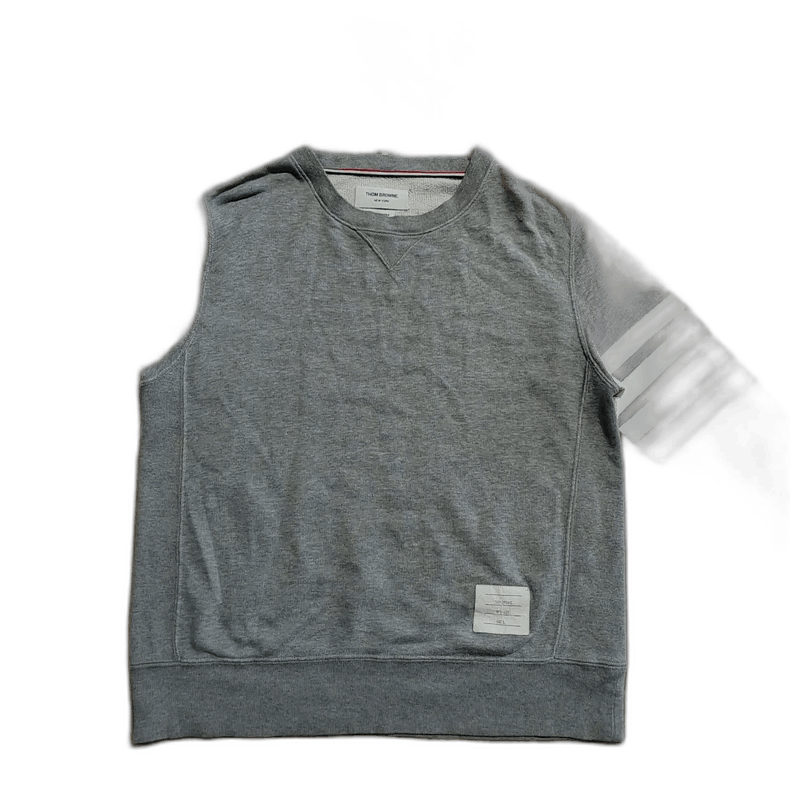 Thom Browne thom browne gray long sleeve sweatshirt Size US L / EU 52-54 / 3 - 1 Thumbnail