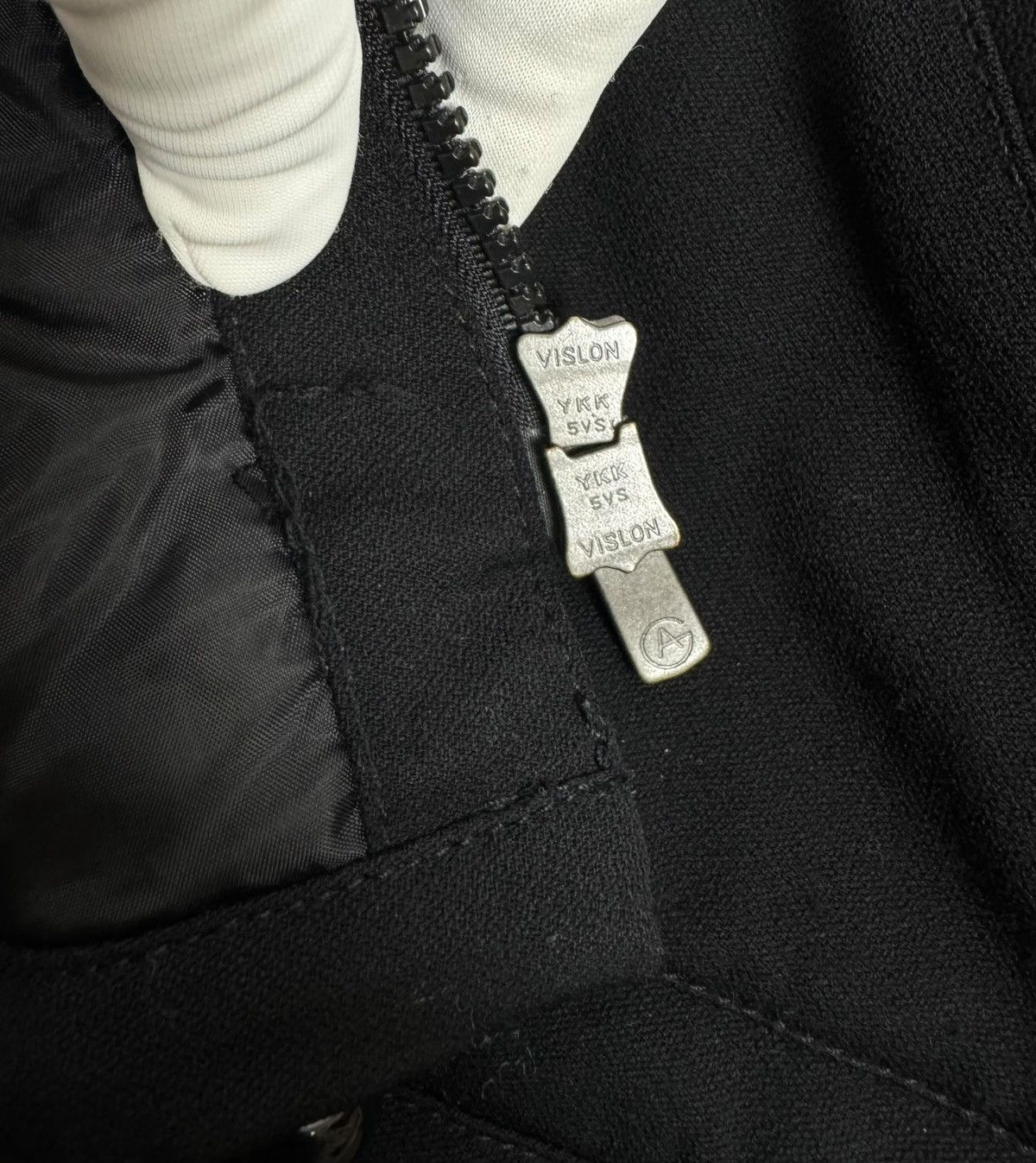 Armani Collezioni Armani Collezioni Wool Zip Jacket Ruffle Trim size IT42 Size M / US 6-8 / IT 42-44 - 17 Thumbnail