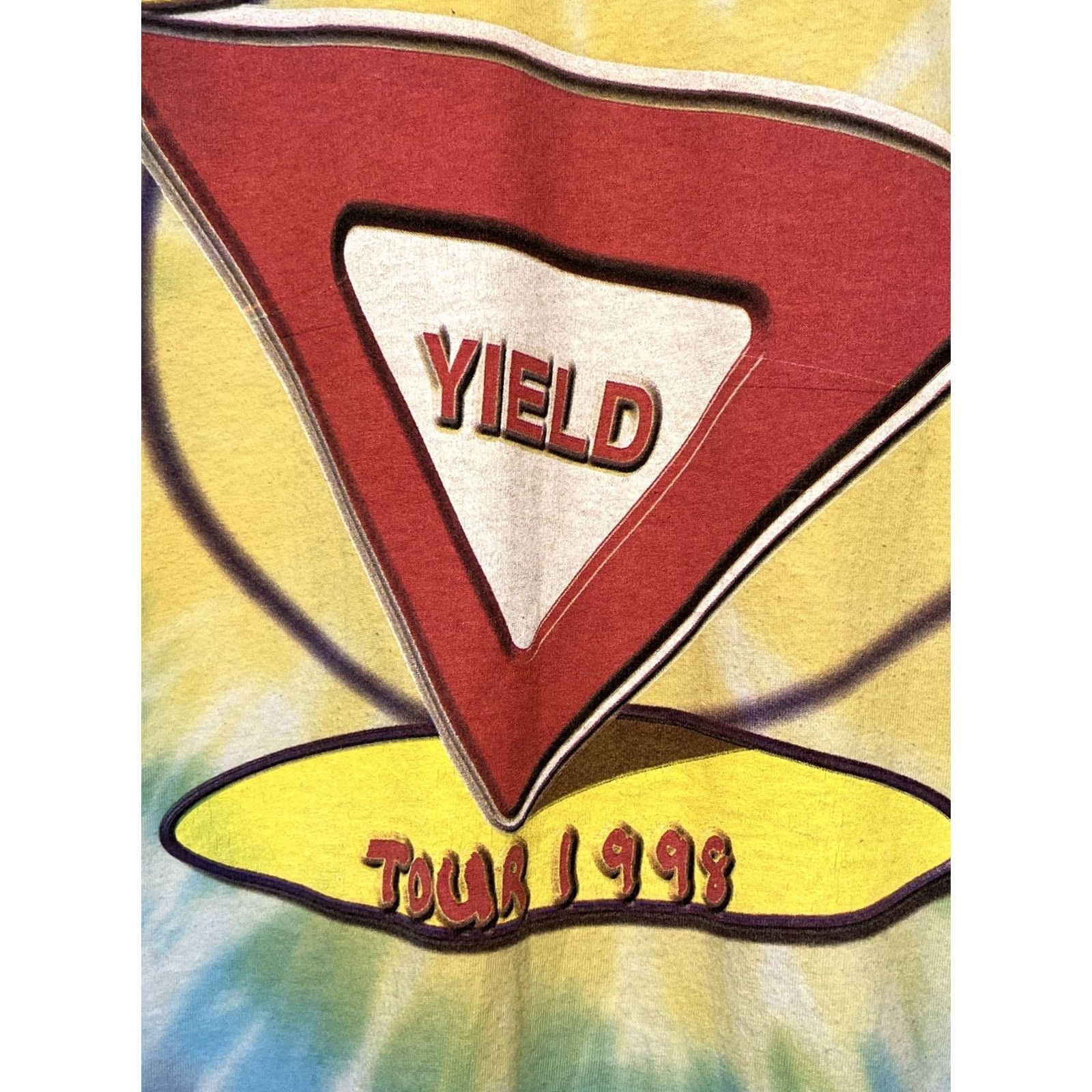 Delta VINTAGE Pearl Jam T-Shirt 1998 Yield Tour Tie Dye XL Delta Pro Weight Mens Size US XL / EU 56 / 4 - 4 Thumbnail