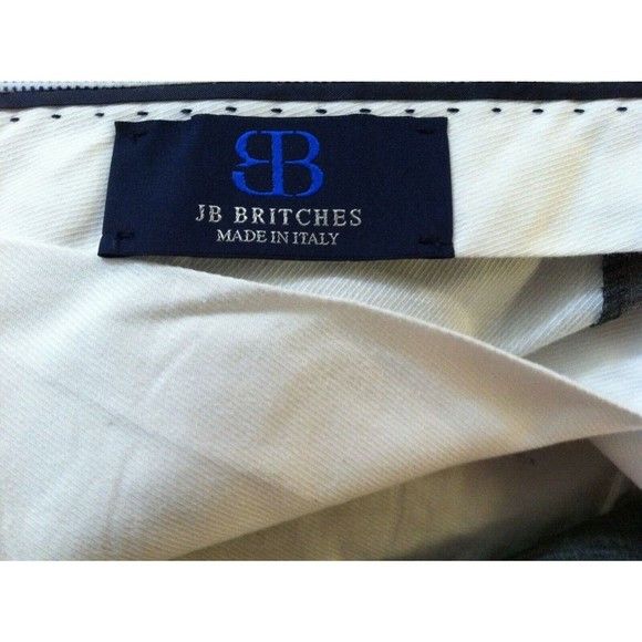 Other JB BRITCHES MENS NEW GRAY 100%WORSTED WOOL DRESS PANTS 35/30 Size 34R - 3 Thumbnail