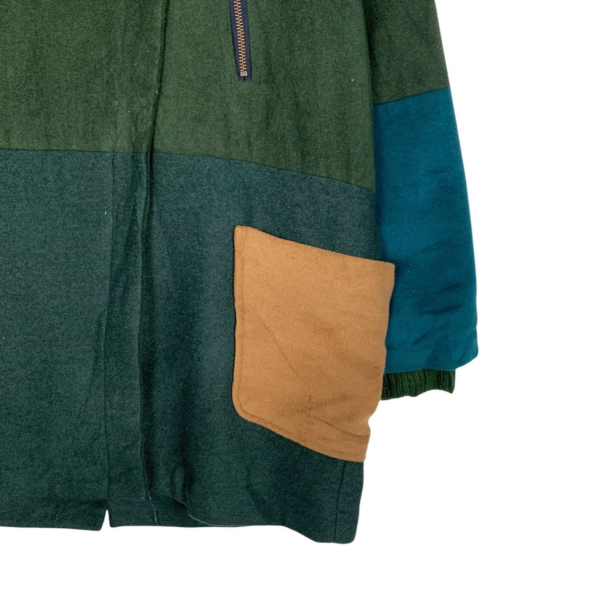 Japanese Brand POU DOU DOU Patchwork Asymmetrical Jacket #3563-C163 Size US M / EU 48-50 / 2 - 4 Thumbnail