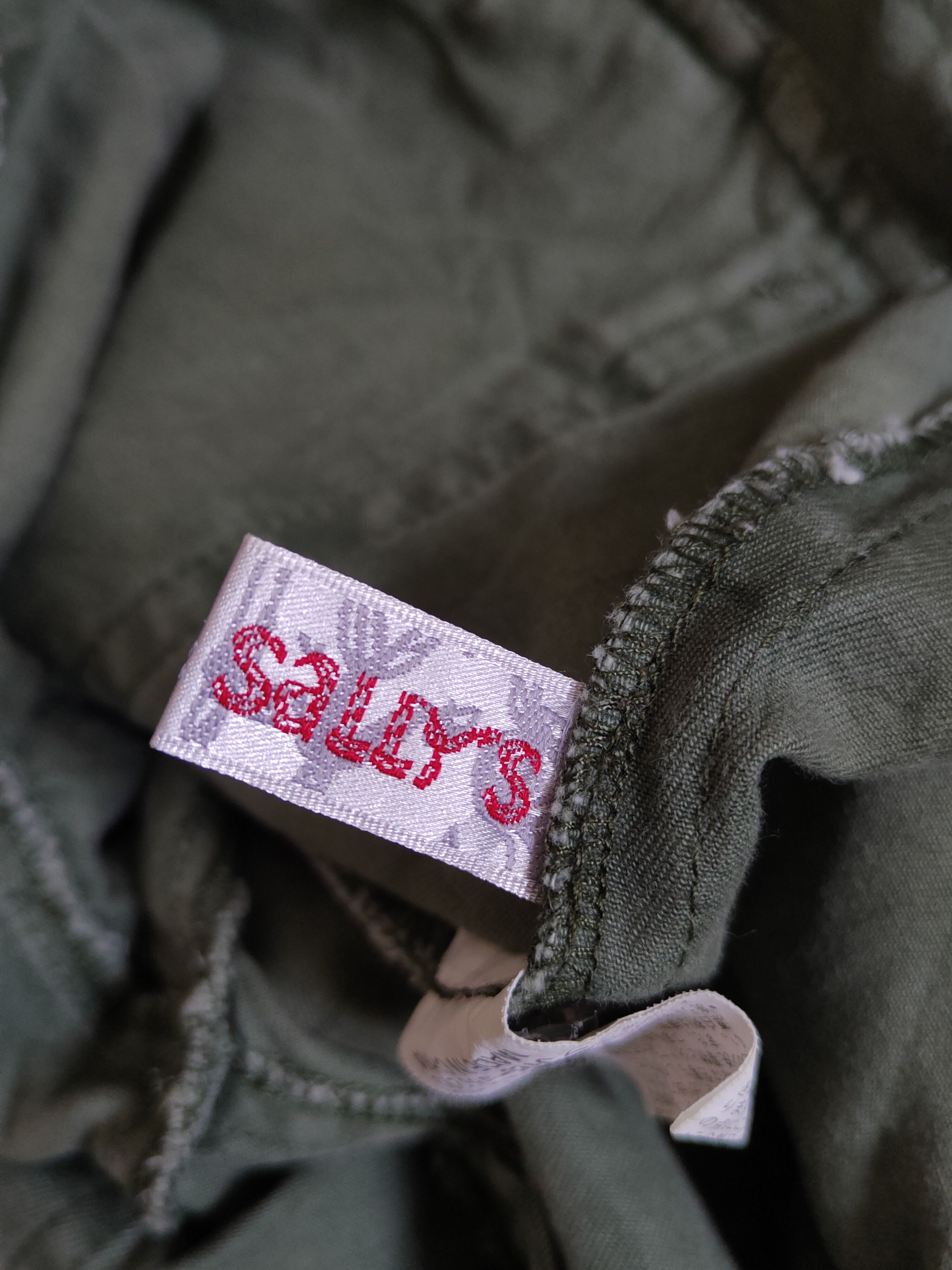 Japanese Brand Sally's Green Multipocket Tactical Cargo Pants #S2396 Size 28" / US 6 / IT 42 - 15 Thumbnail