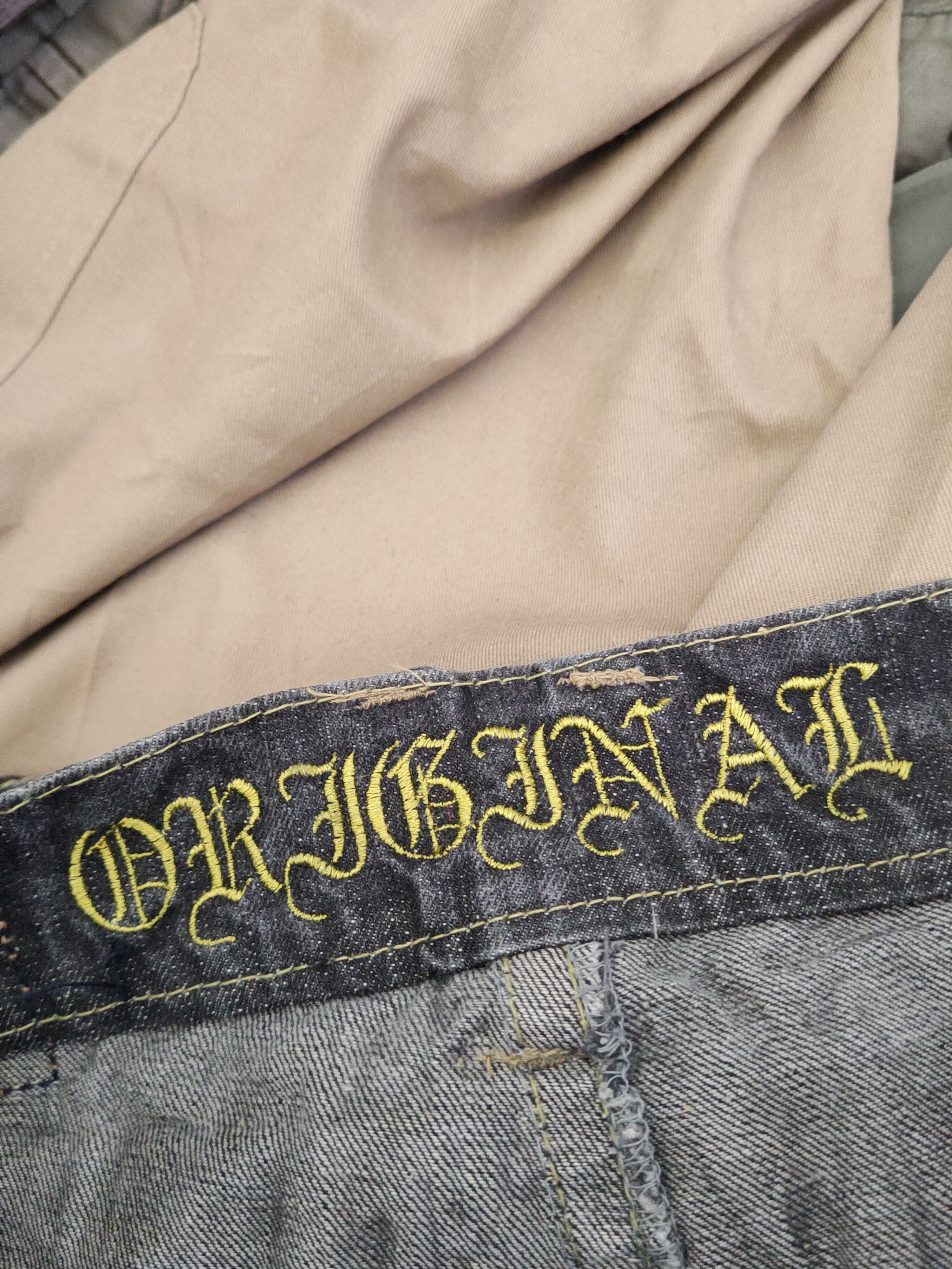 Japanese Brand Original Black Faded Distressed Short Jeans #W1833 Size US 31 - 17 Thumbnail
