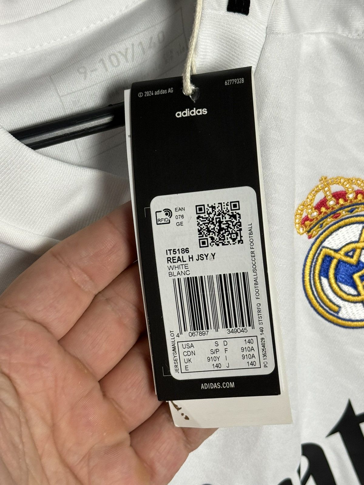 Adidas KIDS New Real Madrid 24/25 Home Mbappe Football Jersey Size US XS / EU 42 / 0 - 10 Thumbnail