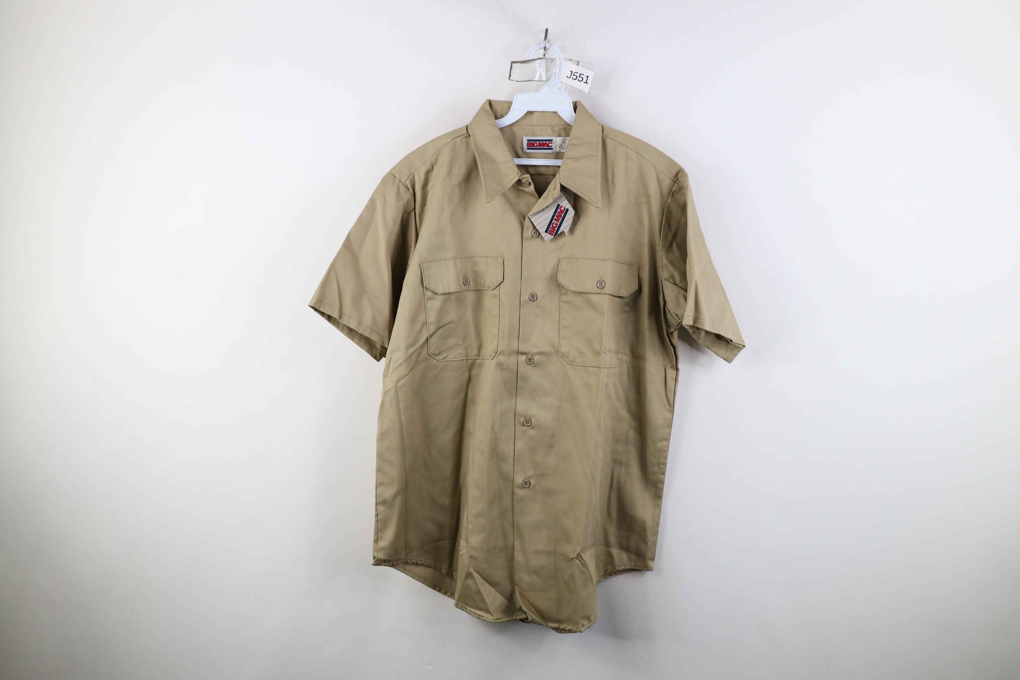 Vintage Deadstock Vintage 70s Big Mac Workwear Short Sleeve Shirt Size US L / EU 52-54 / 3 - 1 Thumbnail