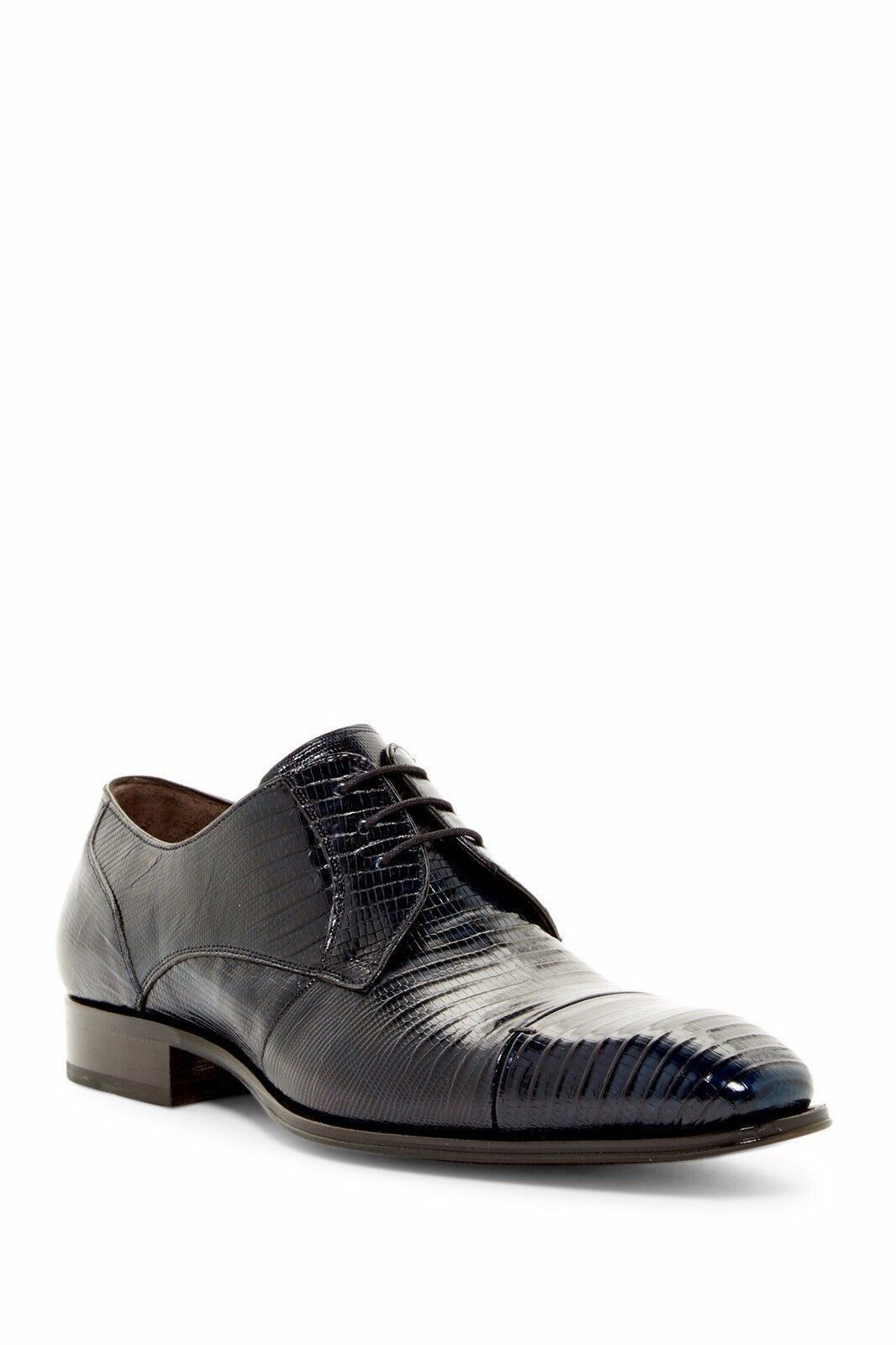 Mezlan valdes genuine lizard cap sale toe derby