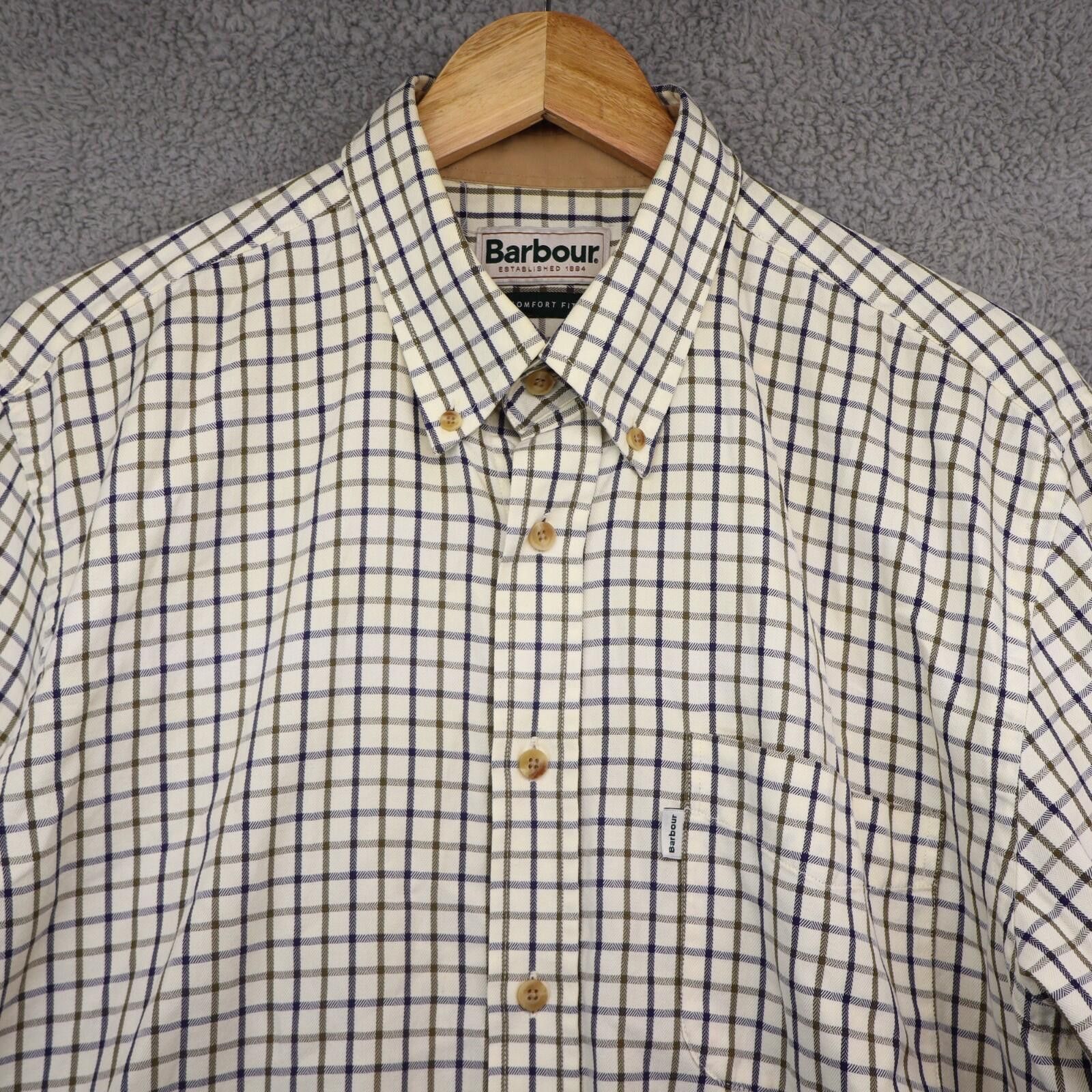 Barbour Barbour Plaid Long Sleeve Button Down Shirt Large Beige Prep Size US L / EU 52-54 / 3 - 2 Thumbnail