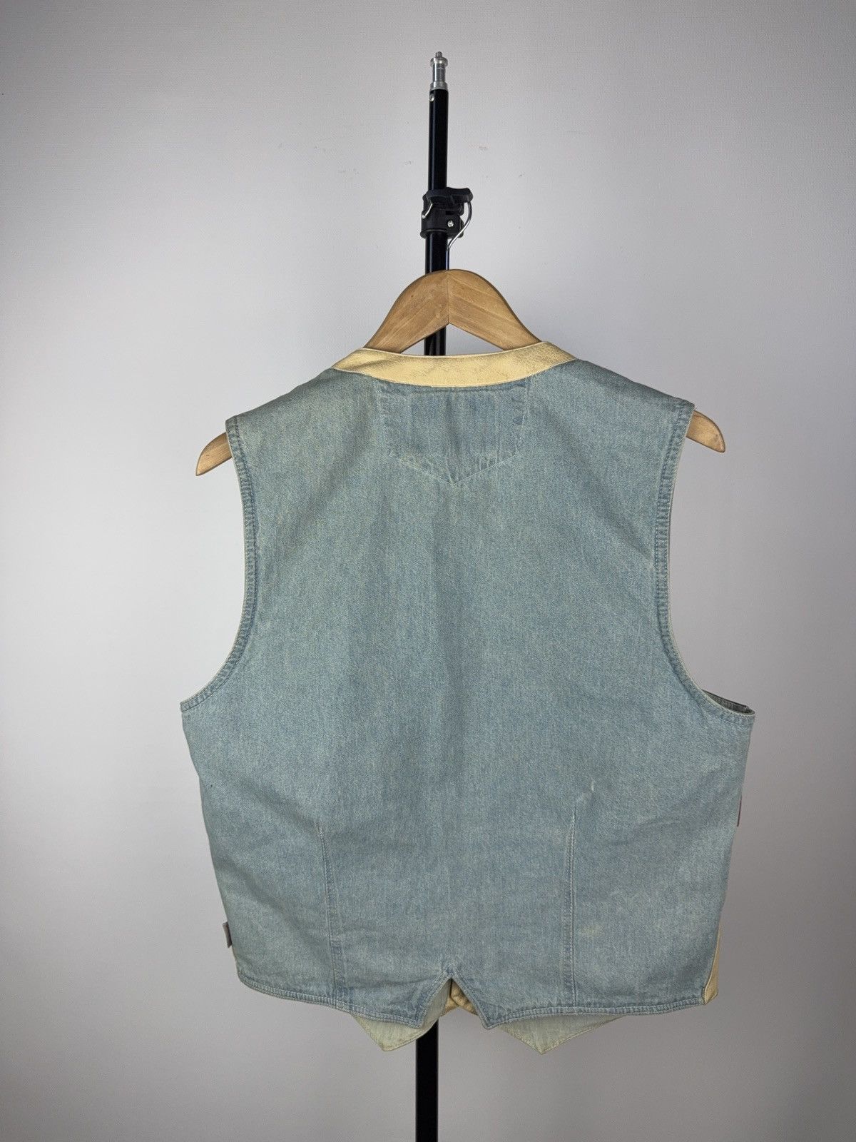 Cowboy Equipment × Vintage Vintage 90s Made in USA Shooter Leather Cowboy rare Vest Size US S / EU 44-46 / 1 - 7 Thumbnail