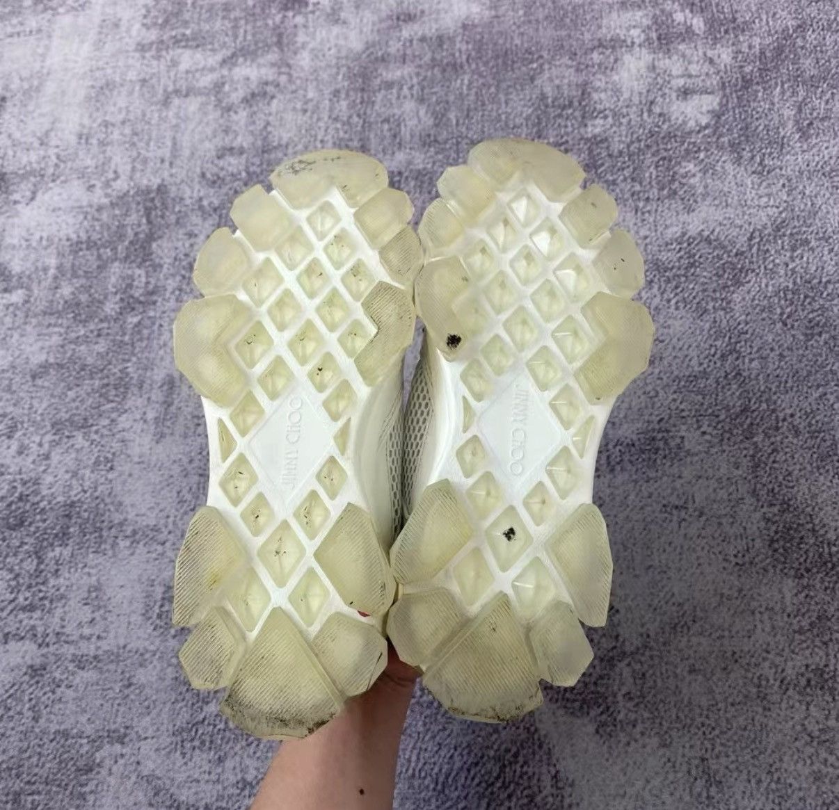 Jimmy Choo Jimmy Choo Crystal Sole Sneakers Size US 7 / IT 37 - 7 Thumbnail