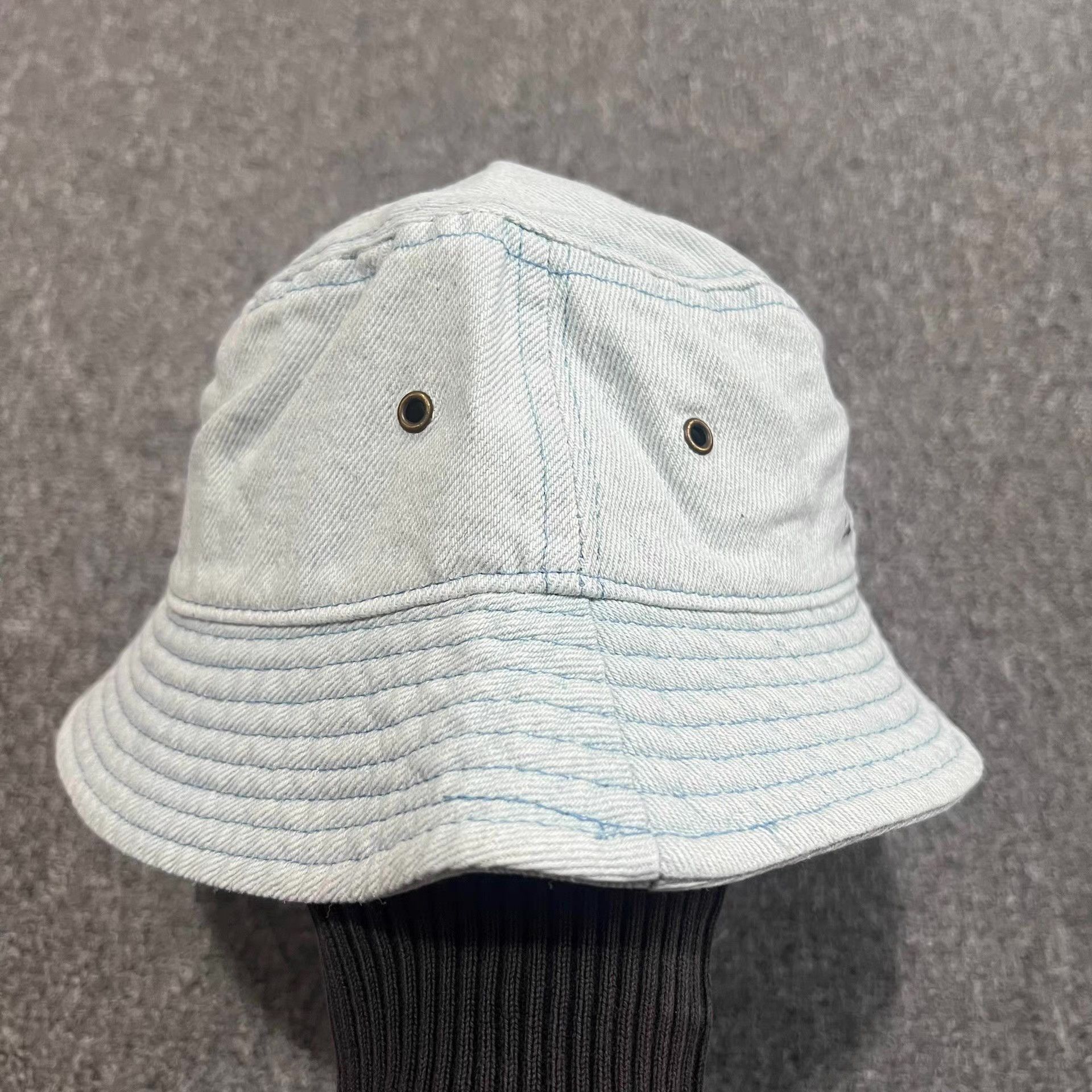 Cross Colours Cross Colours Washed Vintage Denim Bucket Hat Q7 Size ONE SIZE - 4 Thumbnail