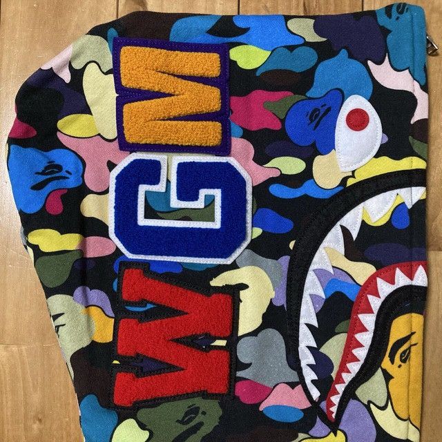 Bape BAPE Multi Camo WGM Shark Full Zip Hoodie a bathing ape Size US M / EU 48-50 / 2 - 5 Thumbnail