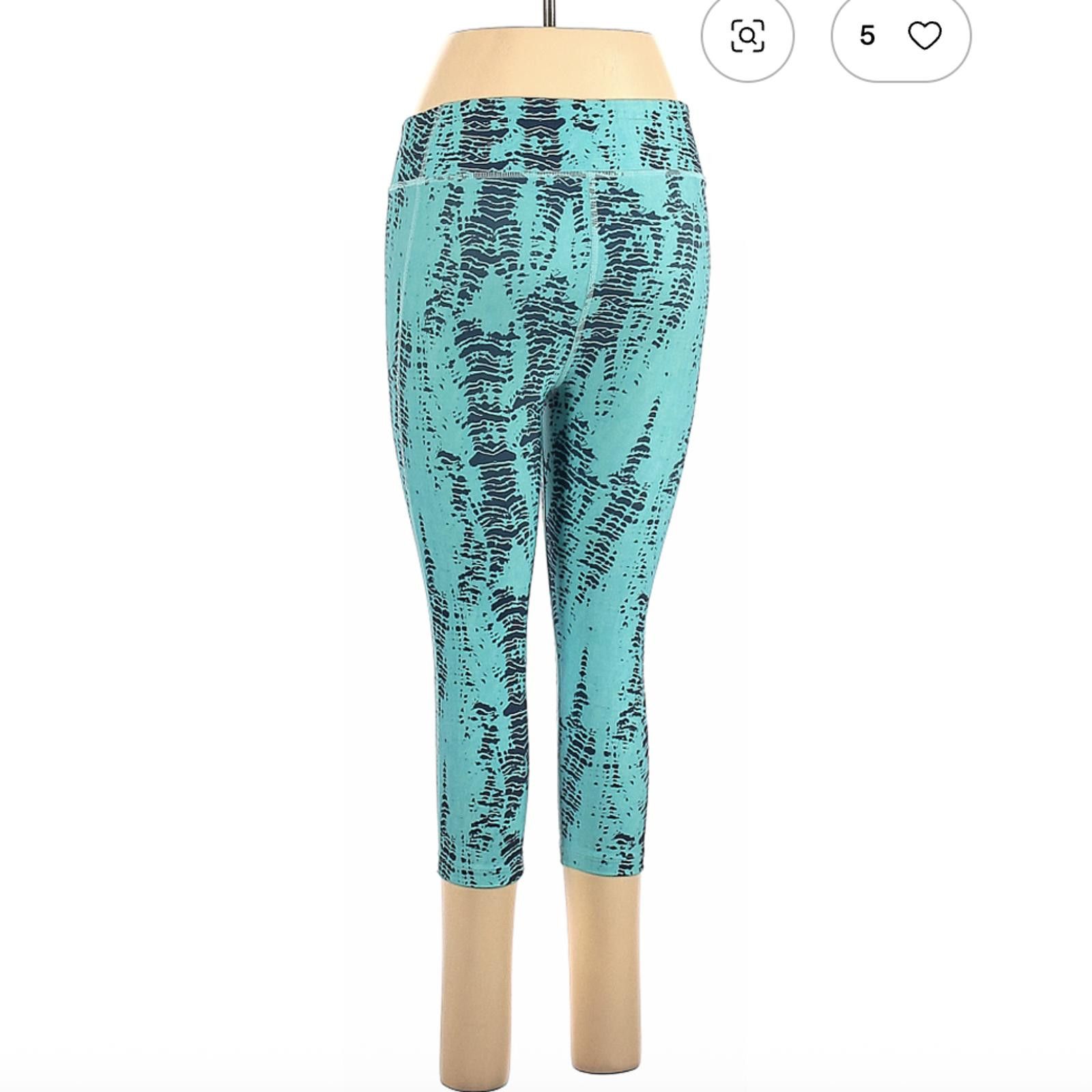 Under Armour Under Armour Women's Blue Patterned Activewear Pants Size M Size ONE SIZE - 2 Thumbnail