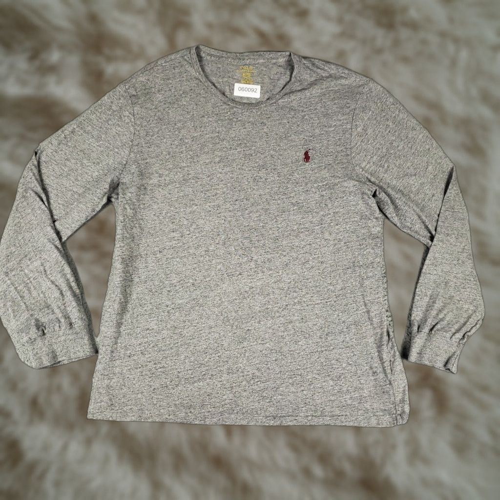 Ralph Lauren RALPH LAUREN T-Shirt Mens XL Gray Long Sleeve Crew Neck Casual Logo Regular Fit Size US XL / EU 56 / 4 - 1 Thumbnail