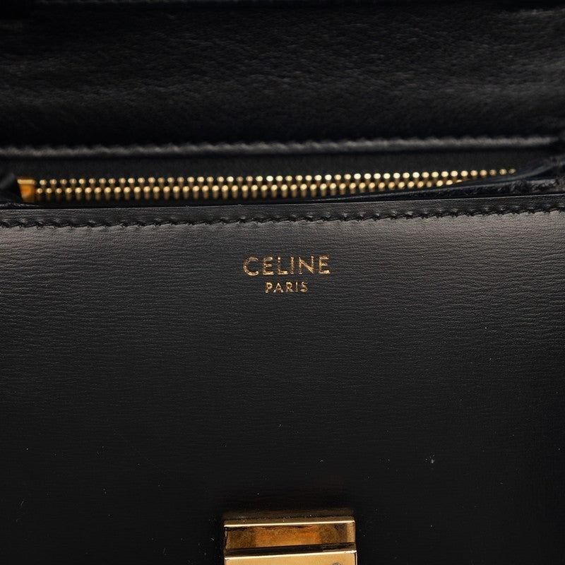 Celine Celine Leather Classic Box Small Shoulder Bag Black Size ONE SIZE - 6 Thumbnail