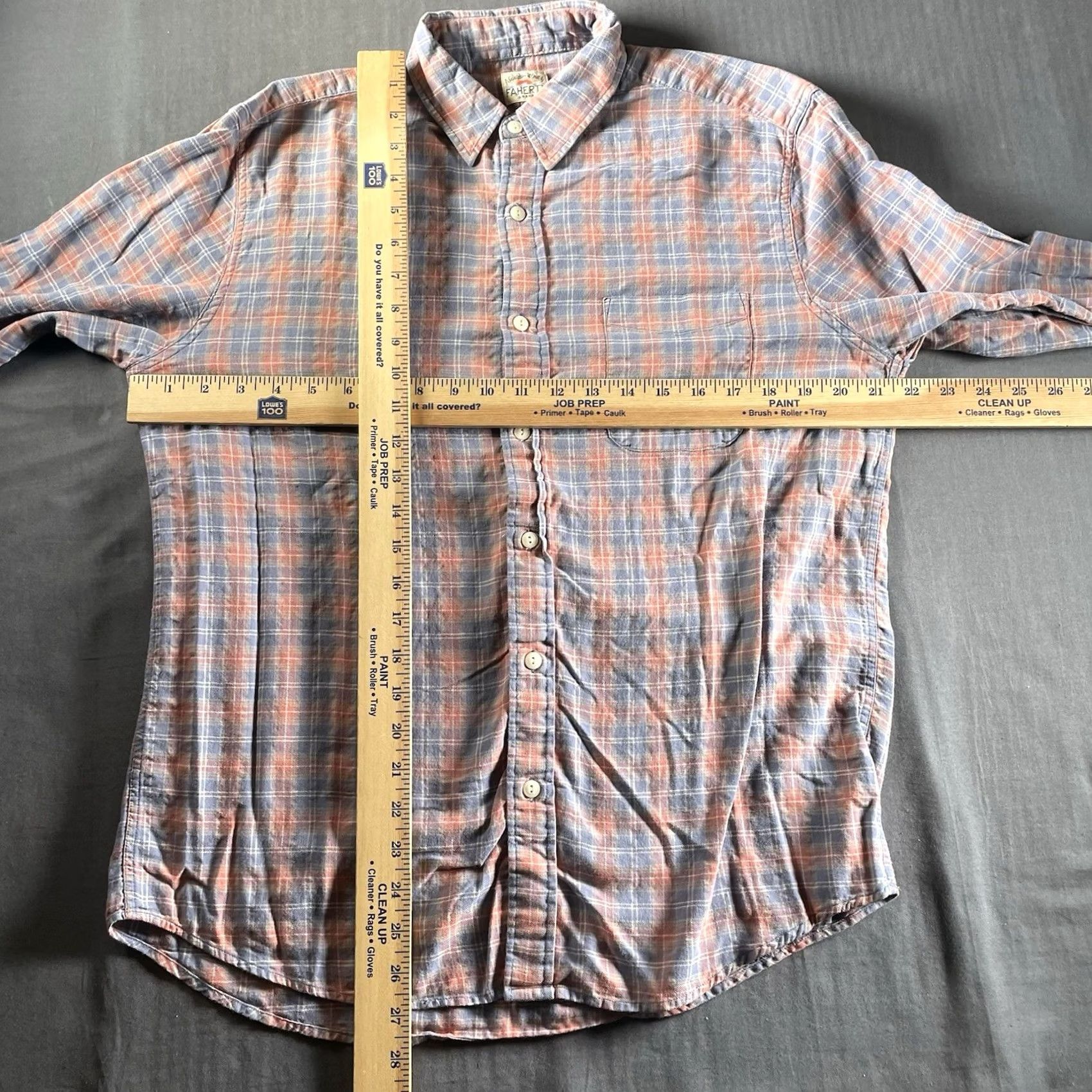 Faherty Faherty Shirt Mens Large Pink Blue Plaid Long Sleeve Button Up Size US L / EU 52-54 / 3 - 3 Thumbnail