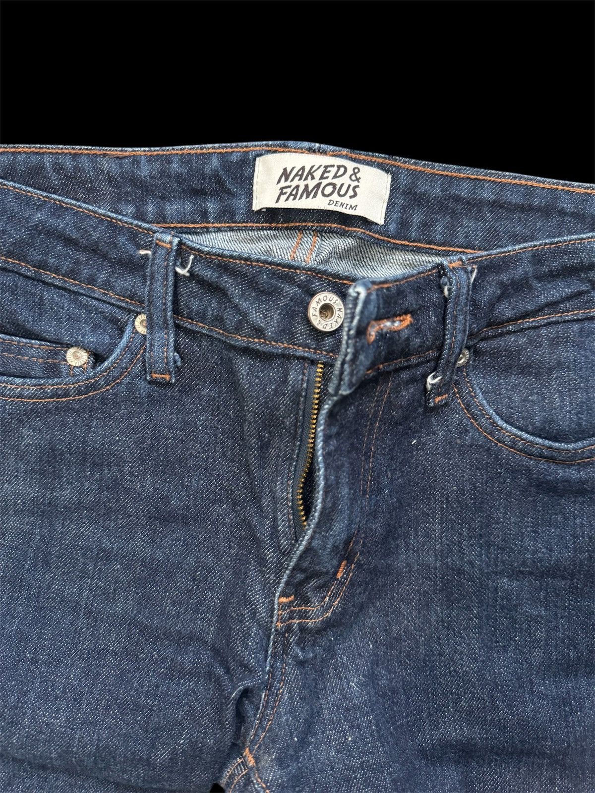 Naked & Famous Indigo Stretch Salvage Denim Jeans Size 28" / US 6 / IT 42 - 4 Thumbnail