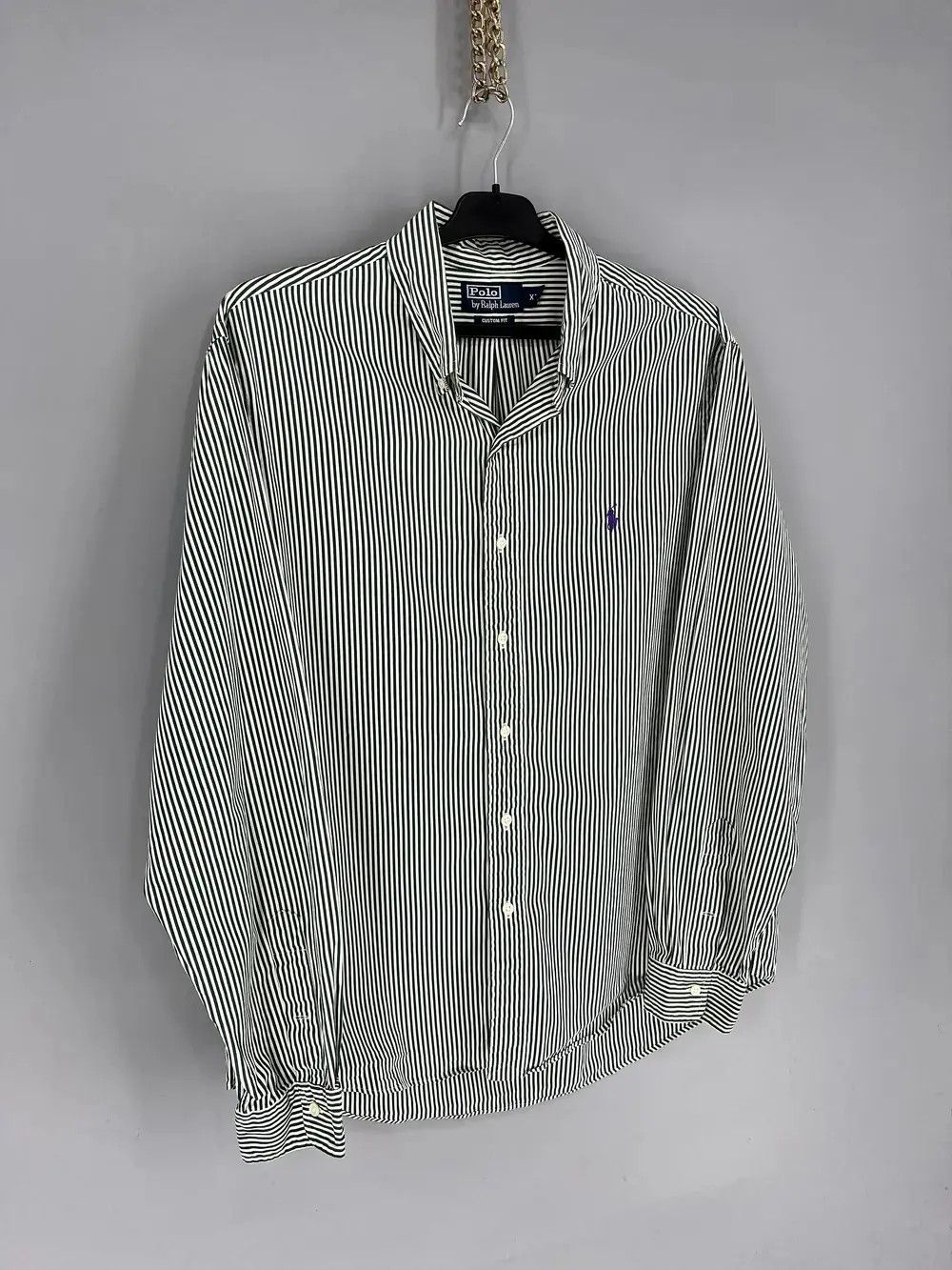 Polo Ralph Lauren Vintage striped shirt polo Ralph Lauren size XL rare Size US XL / EU 56 / 4 - 2 Thumbnail