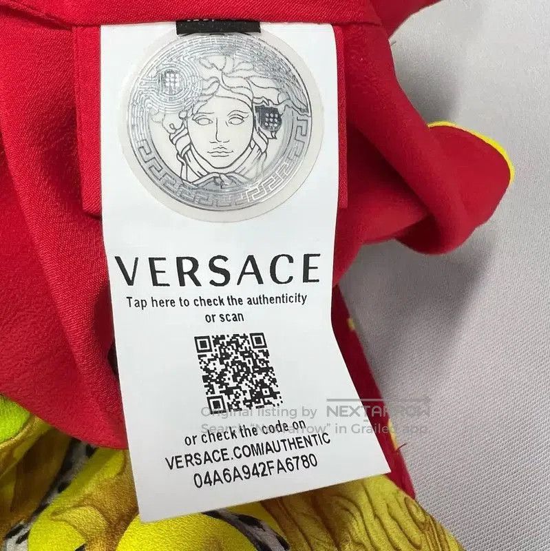 Versace Versace Women's Colorful Cotton Skirt . Size 23" - 4 Thumbnail
