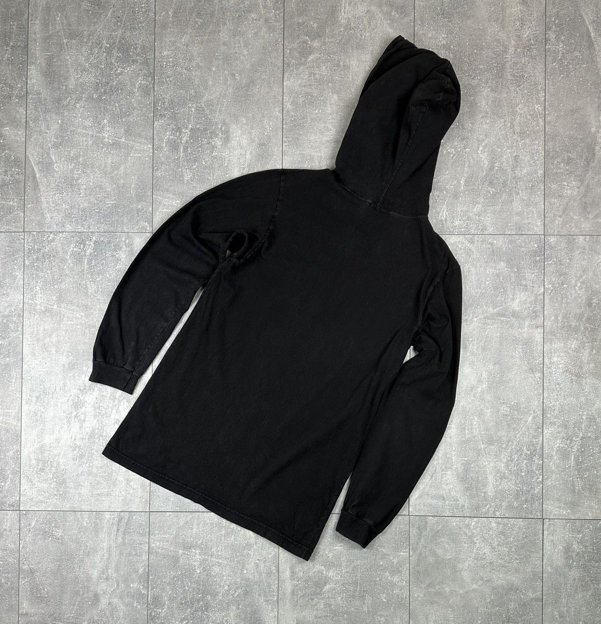 Stussy Stussy Mens Overprint Logo Hooded Long Sleeve Y2K Size US M / EU 48-50 / 2 - 9 Thumbnail