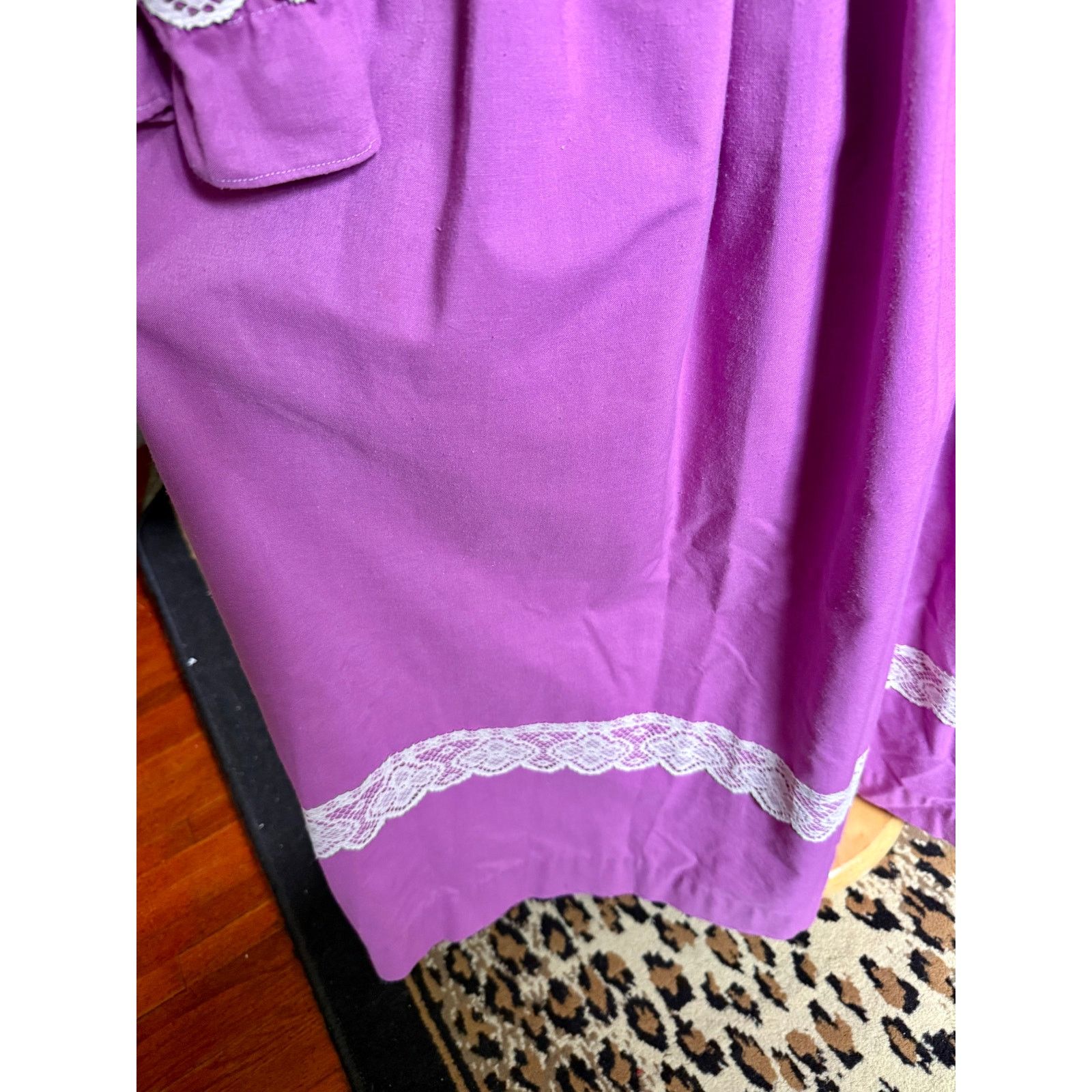 Vintage Vintage 60's Handmade Orchid Purple Maxi Prairie Dress XS Size XS / US 0-2 / IT 36-38 - 7 Thumbnail
