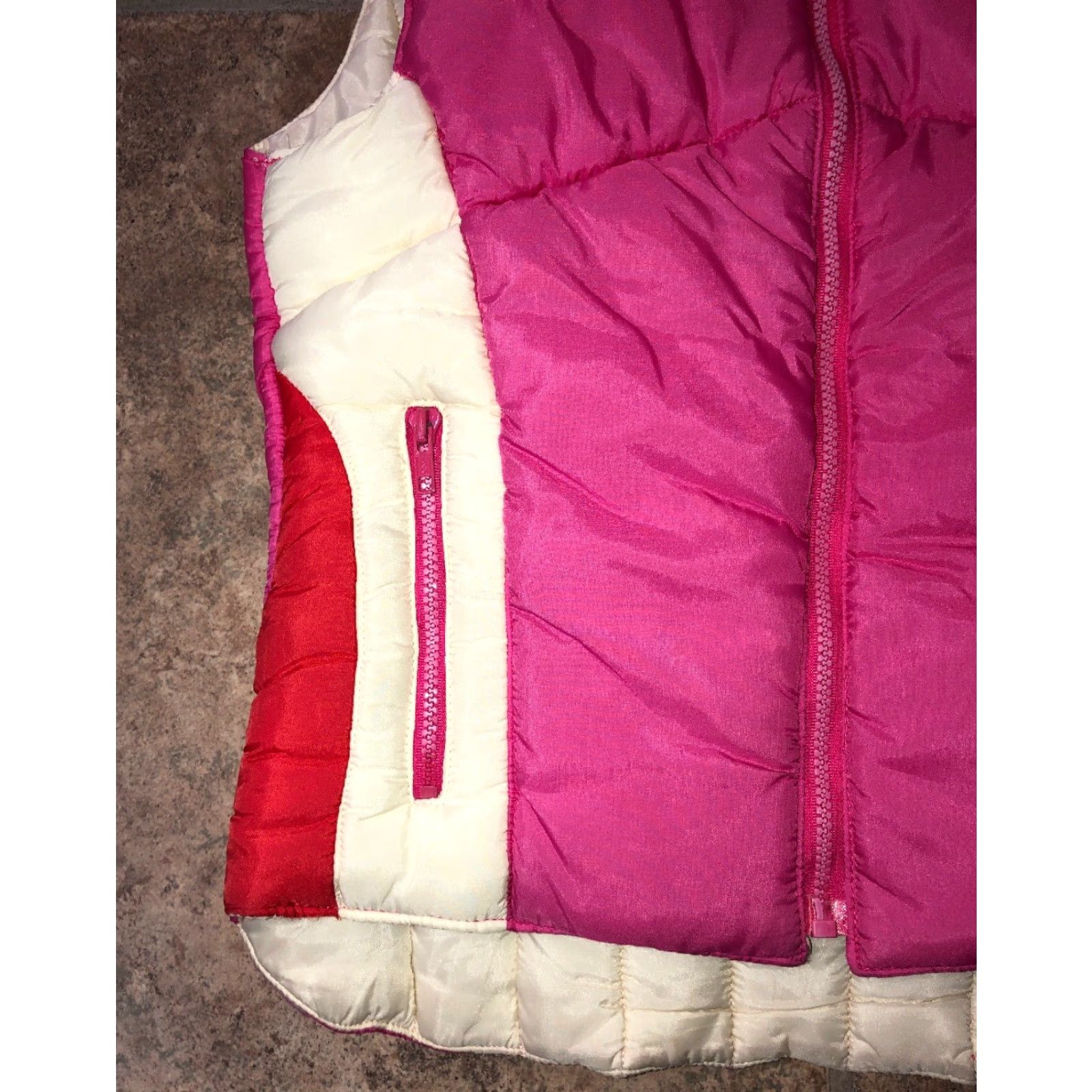 Vintage Compass Point Womens Pink Full Zip Puffer Style Vest M Vest Size M / US 6-8 / IT 42-44 - 3 Thumbnail