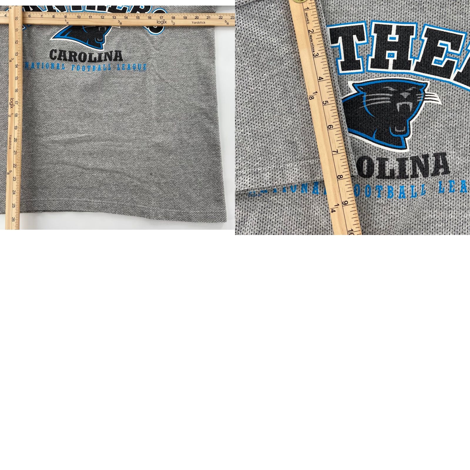 Vintage VINTAGE Carolina Panthers NFL Logo T-Shirt Men's M Gray 1998 90s USA Made Cotton Short Sleeve Logo Mens M Size US M / EU 48-50 / 2 - 8 Thumbnail