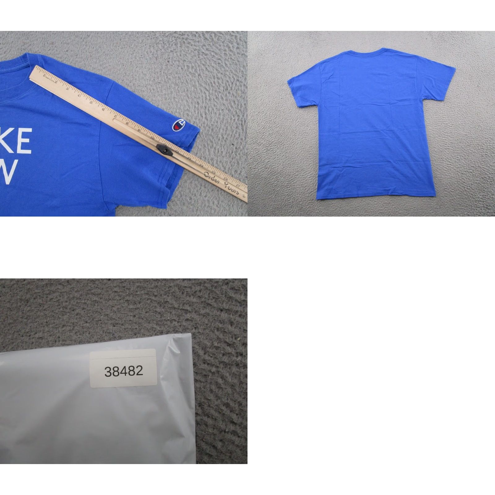 Champion Champion T-Shirt Mens Size M Blue University Spell Out Drake Law School Size US M / EU 48-50 / 2 - 8 Thumbnail
