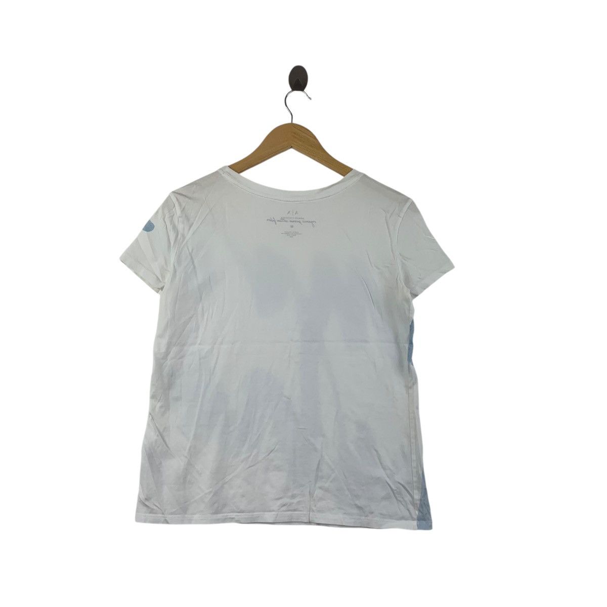 Armani Exchange ARMANI EXCHANGE Organic Prima Cotton Fiber Tee Shirt Top Size M / US 6-8 / IT 42-44 - 5 Thumbnail