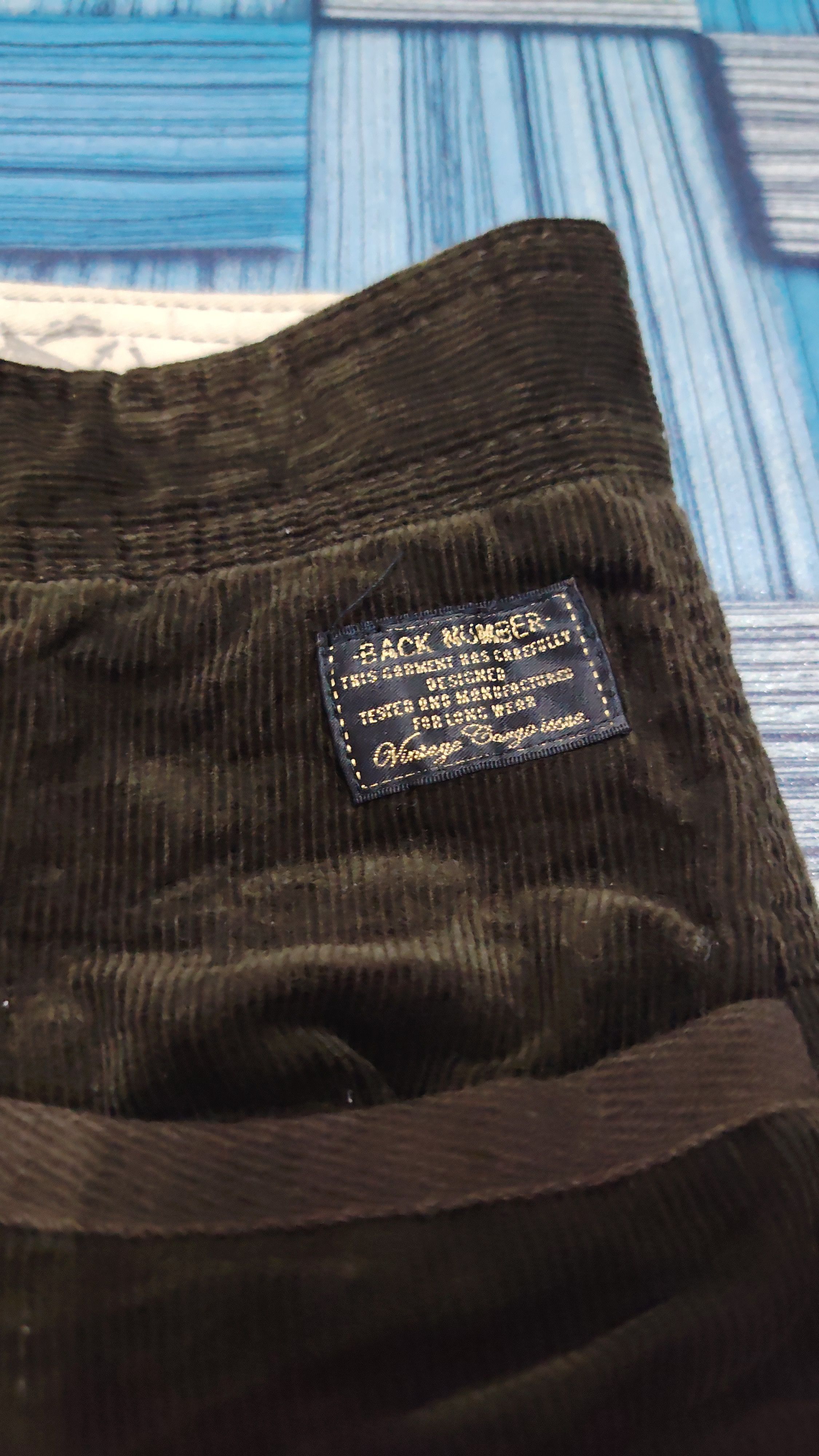Japanese Brand Distressed corduroy back number & mfg cargo pants custom Size US 32 / EU 48 - 3 Thumbnail