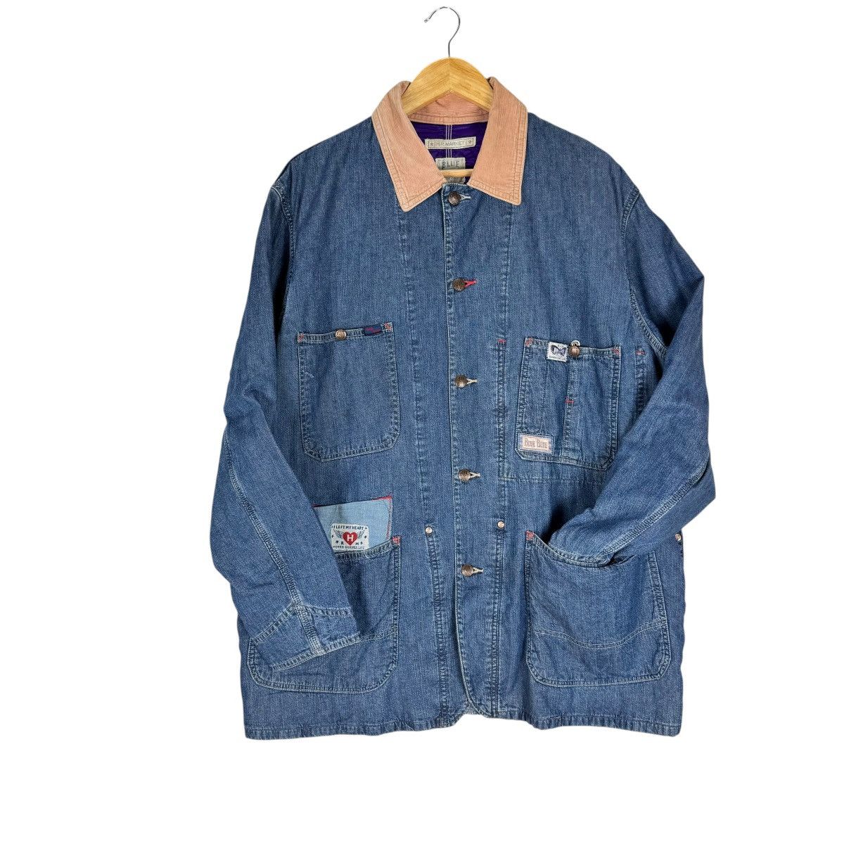 Blue Blue Japan 🔥BLUE BLUE JAPAN INDIGO DENIM CHORE JACKET Size US M / EU 48-50 / 2 - 1 Thumbnail