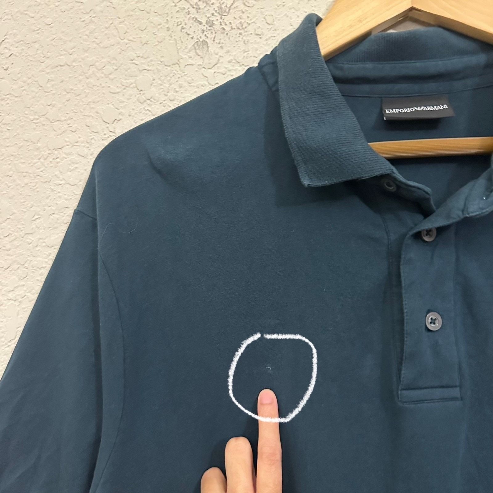 Emporio Armani EMPORIO ARMANI Polo Shirt Black Embroidered Golf Preppy RARE Size US XXL / EU 58 / 5 - 4 Thumbnail
