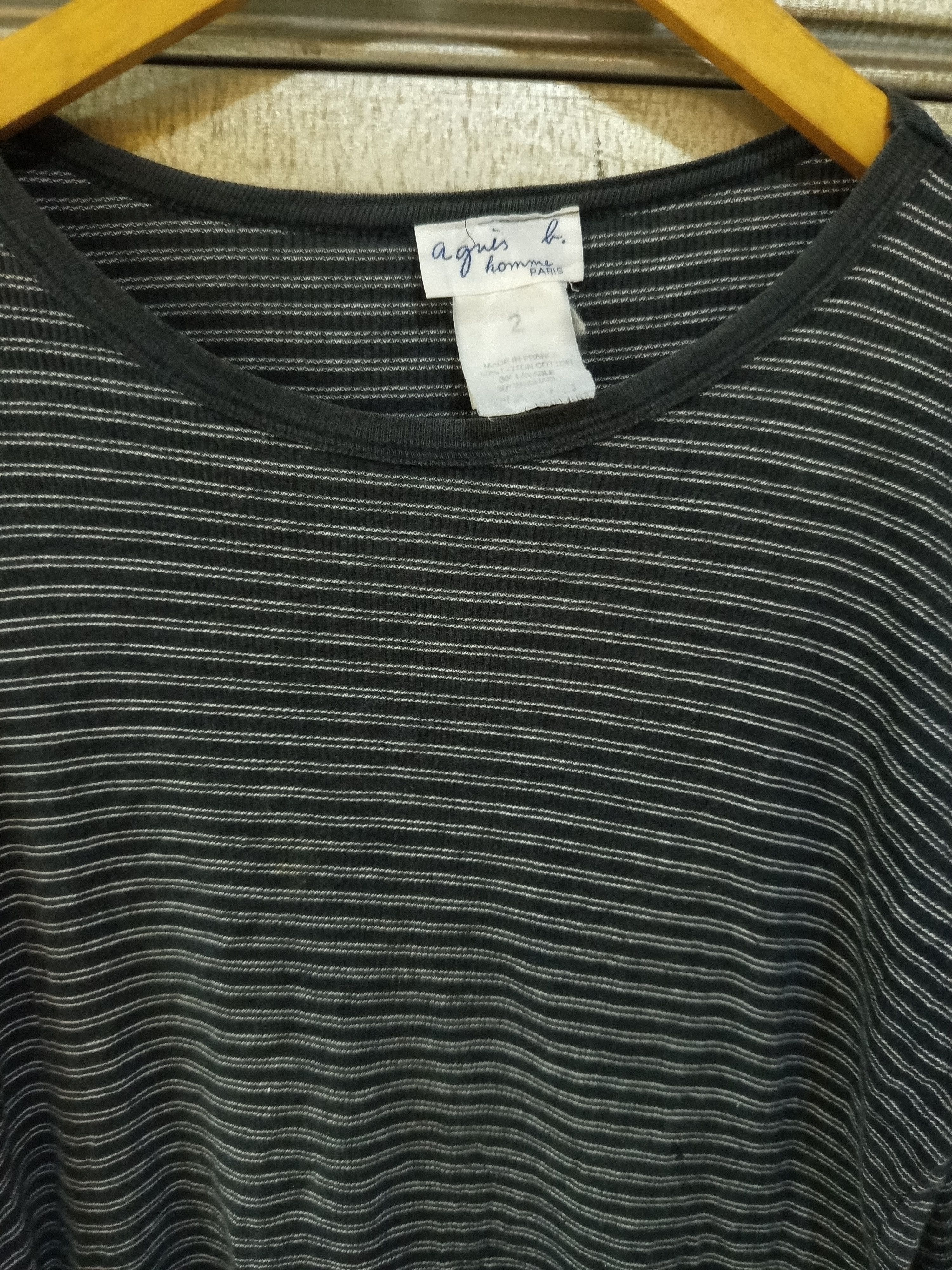 agnes b. Agnes b. Homme Thin Stripe Tee Size US M / EU 48-50 / 2 - 5 Thumbnail