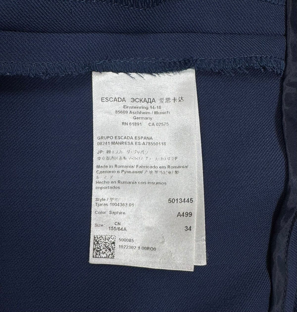 Escada Escada Wool Dress Pants Straight size DE34 IT40 Size 27" / US 4 / IT 40 - 11 Thumbnail