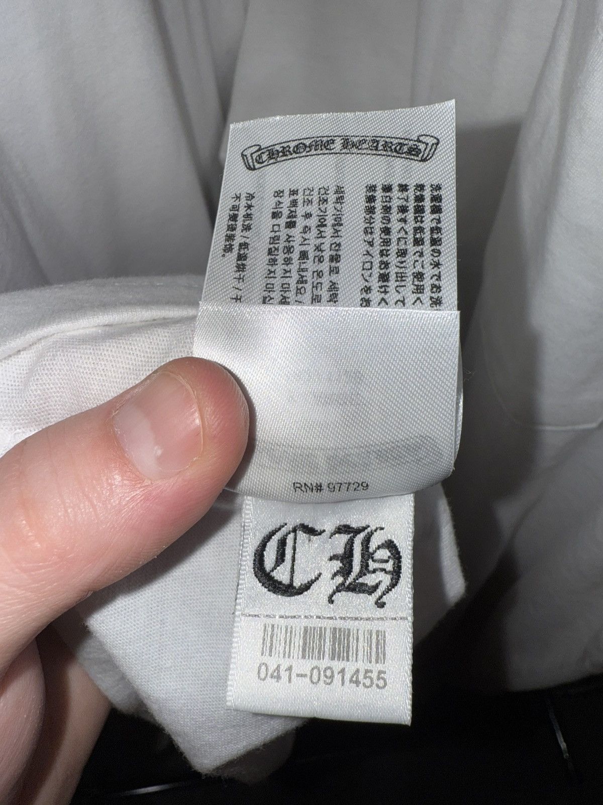 Chrome Hearts Chrome Hearts White Blue/Neck Logo S/s Size US XL / EU 56 / 4 - 6 Thumbnail