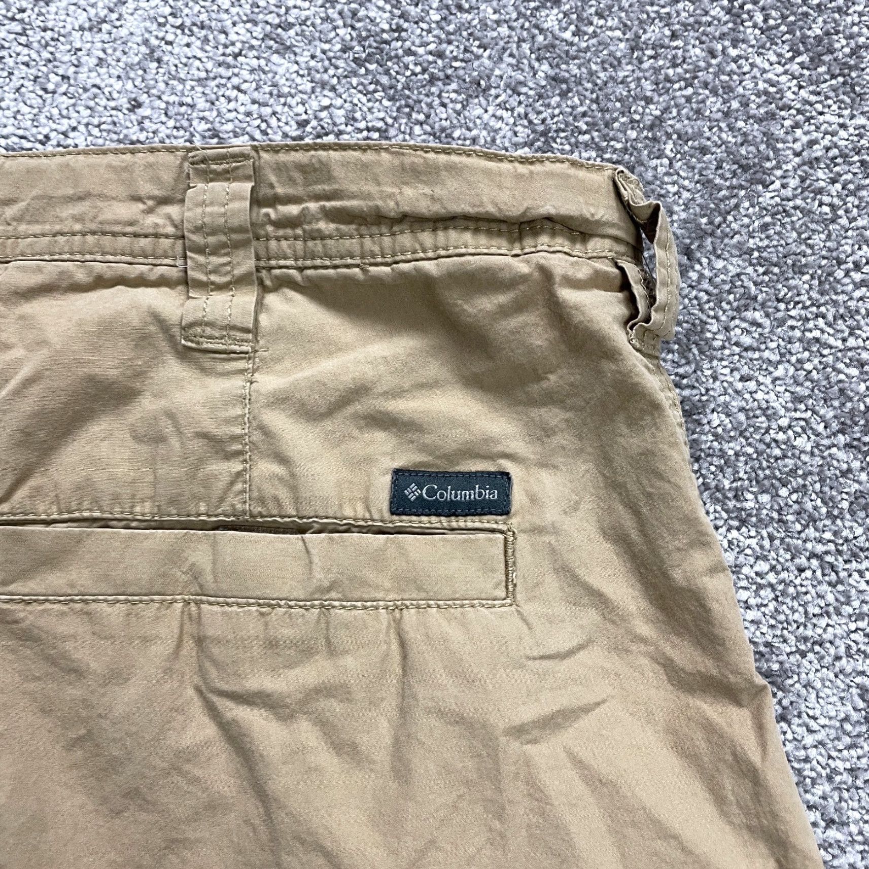 Vintage Columbia Chino Shorts Mens 38 Regular Brown Cotton Outdoor Pocket Slim? (Wait) Size US 38 / EU 54 - 3 Thumbnail