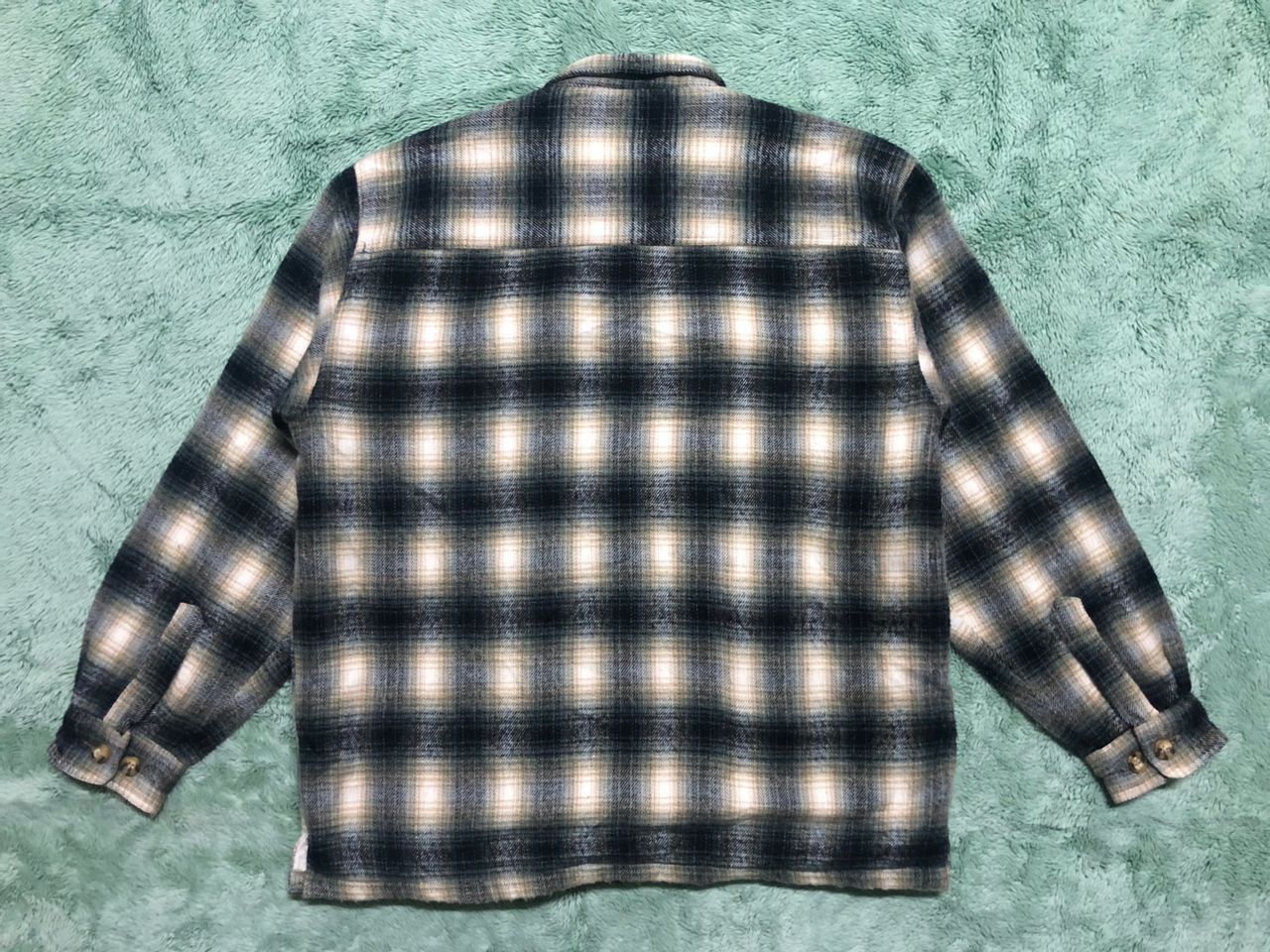 Japanese Brand Vtg Shadows Plaid Machope Mind Flannel Sherpa Lined Jacket Size US L / EU 52-54 / 3 - 2 Thumbnail